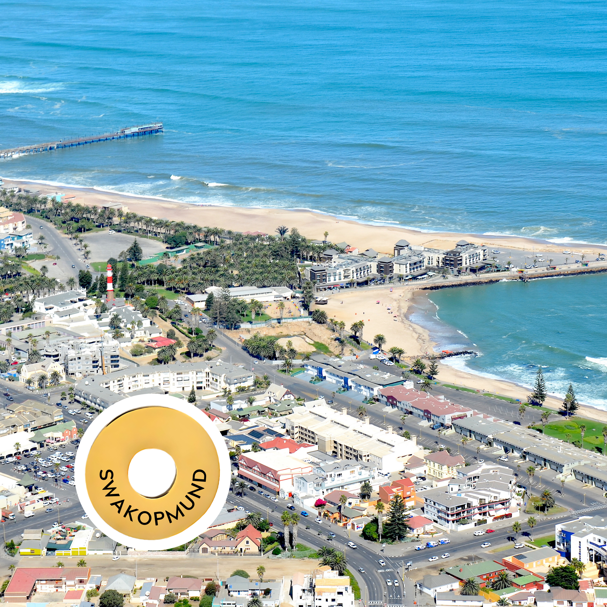 Swakopmund engraved city travel ring