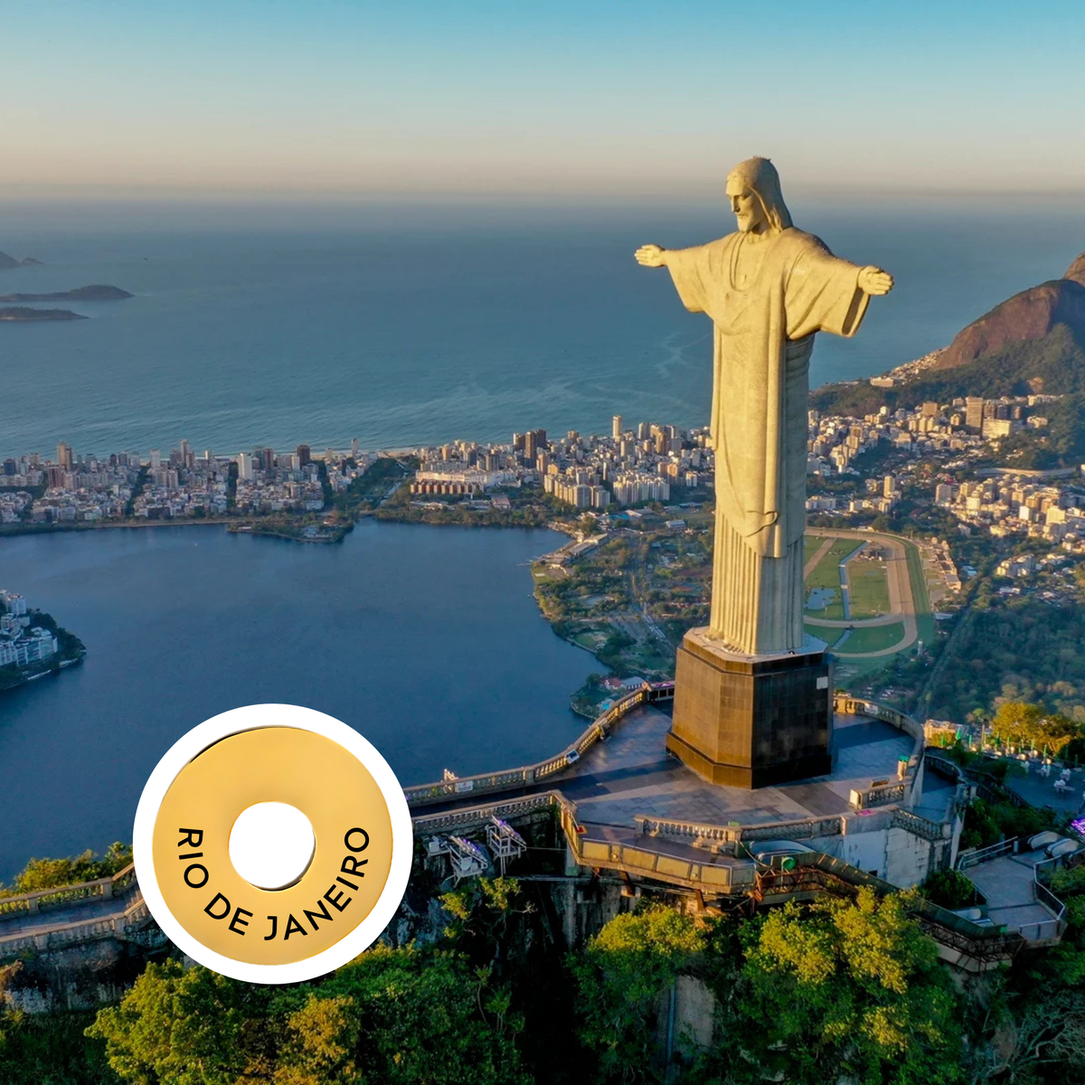 Rio de Janeiro engraved city travel ring
