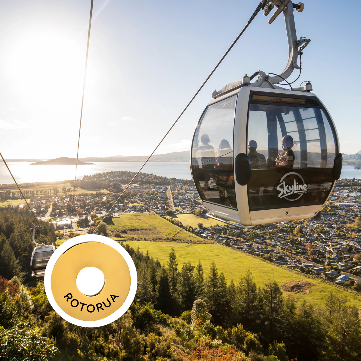 Rotorua engraved city travel ring