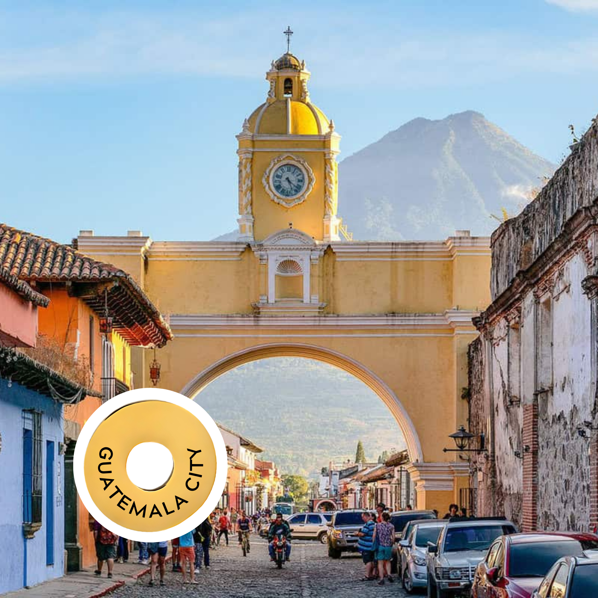 Guatemala City engraved city travel ring