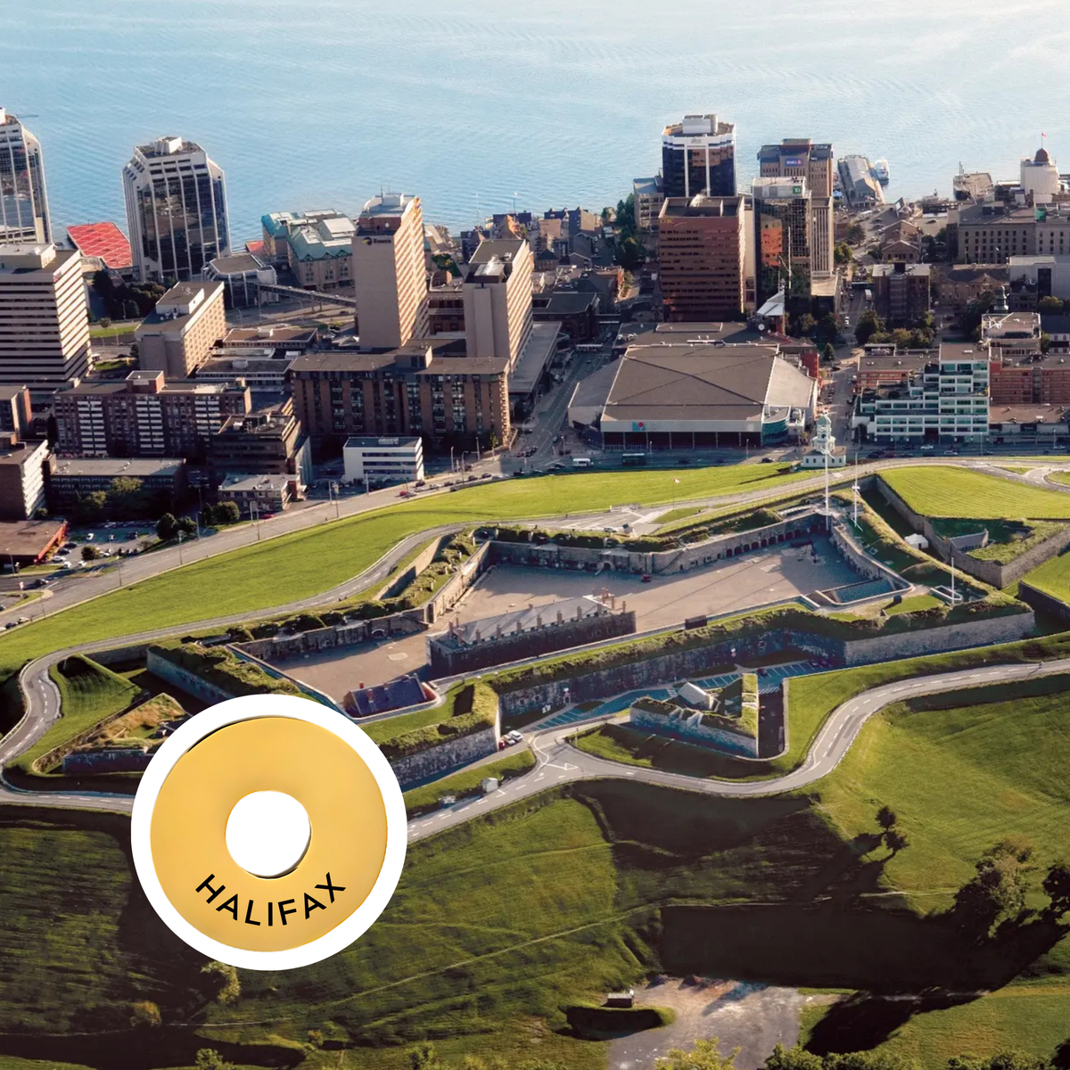 Halifax engraved city travel ring