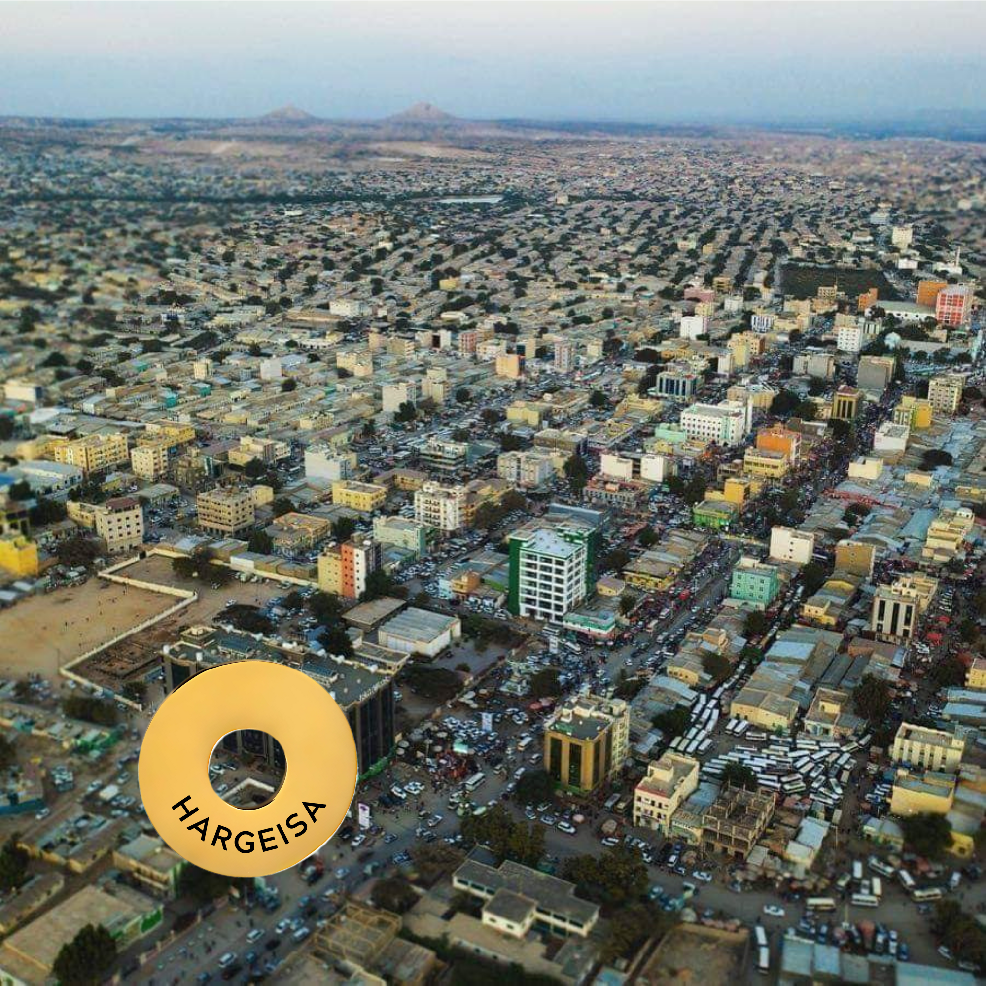 Hargeisa engraved city travel ring