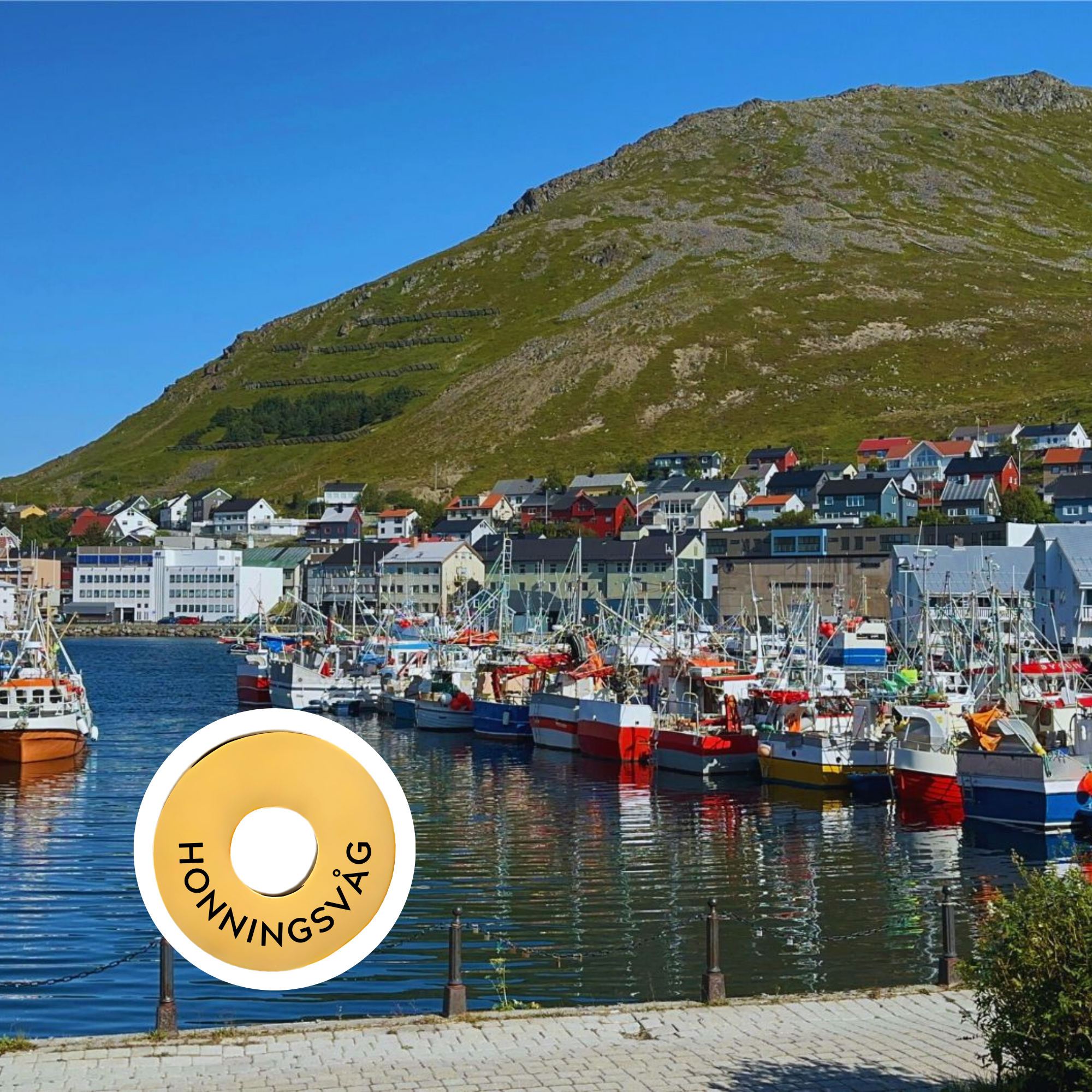 Honningsvåg engraved city travel ring