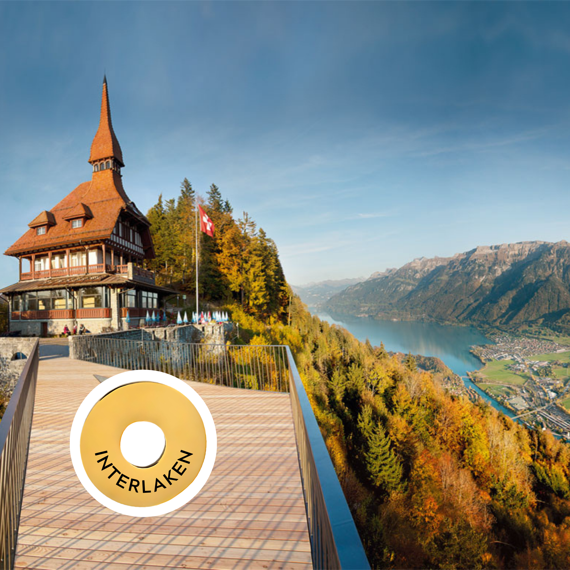Interlaken engraved city travel ring