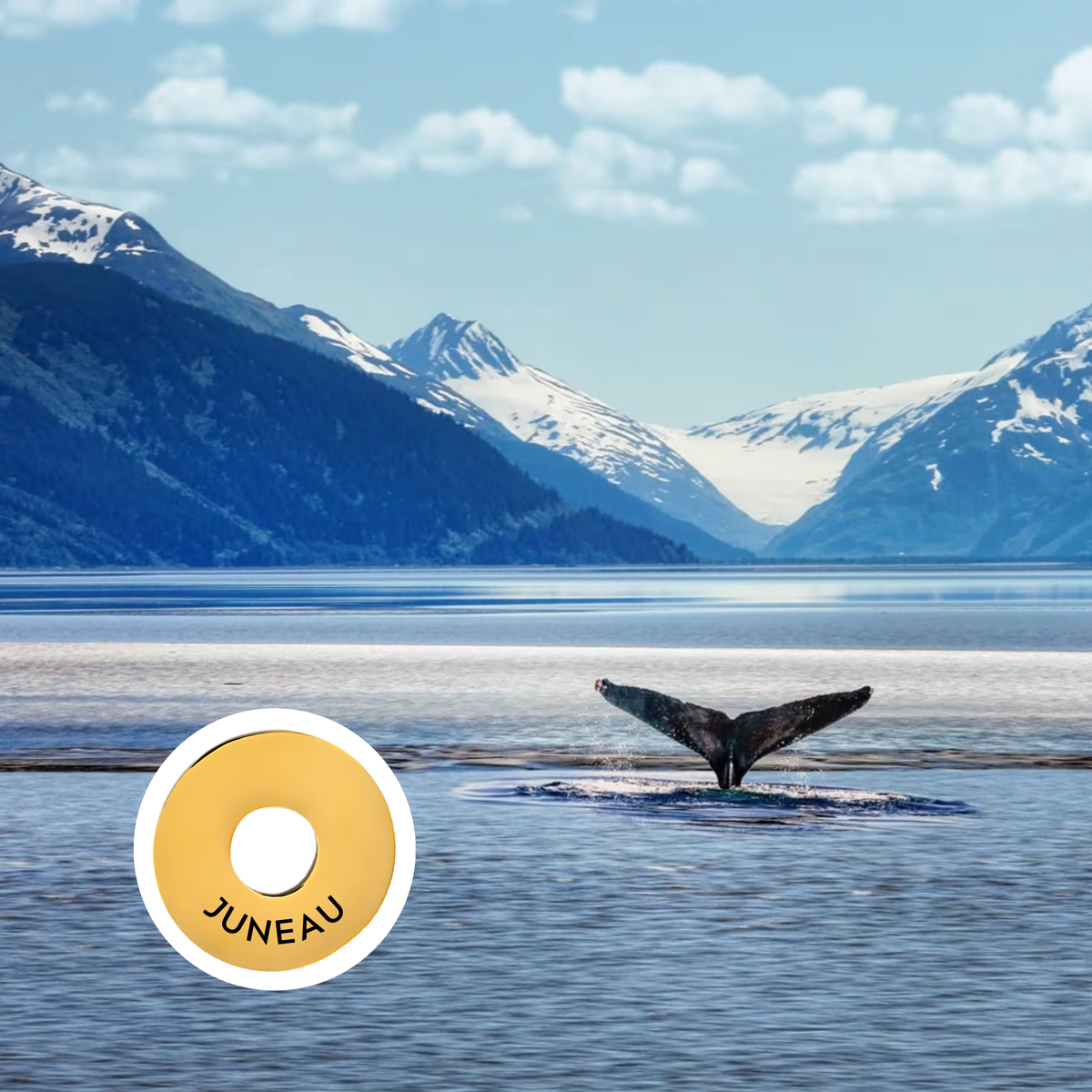 Juneau engraved city travel ring