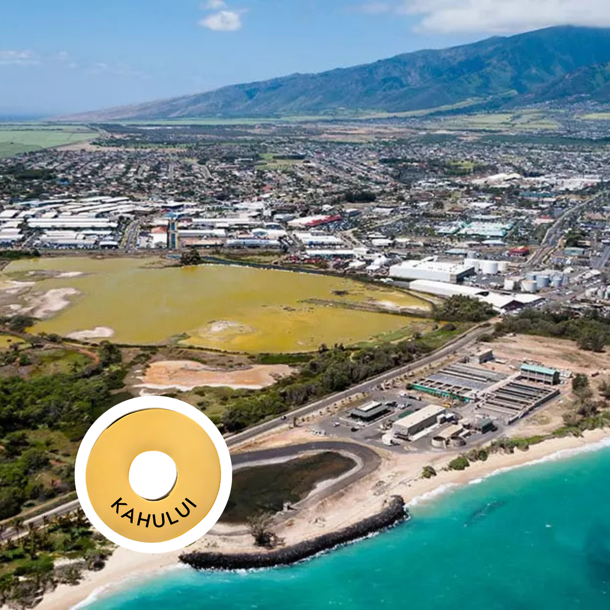 Kahului engraved city travel ring
