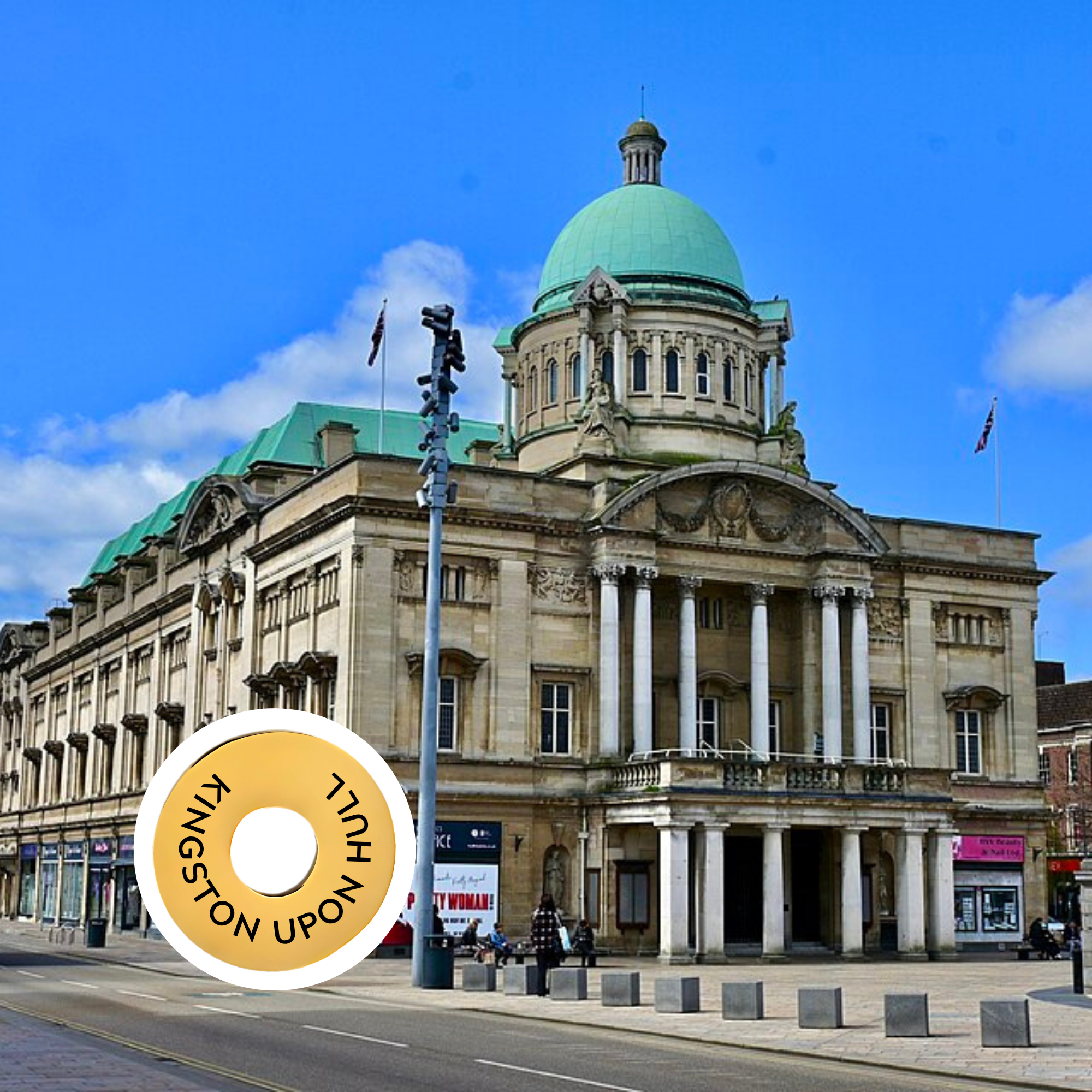 Kingston upon Hull engraved city travel ring