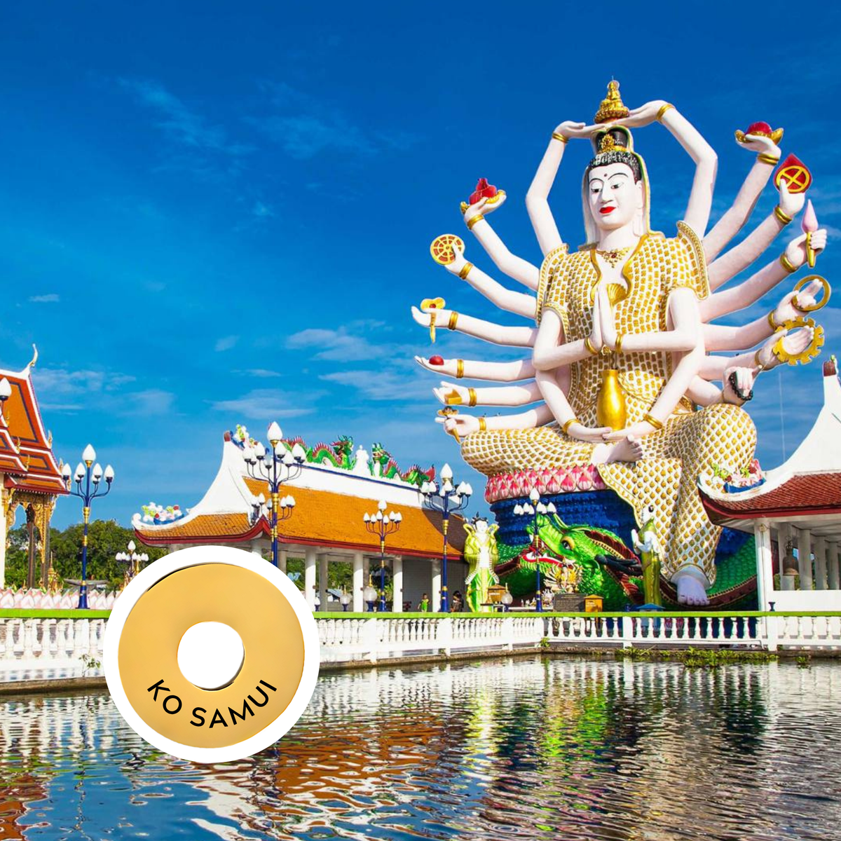Ko Samui engraved city travel ring