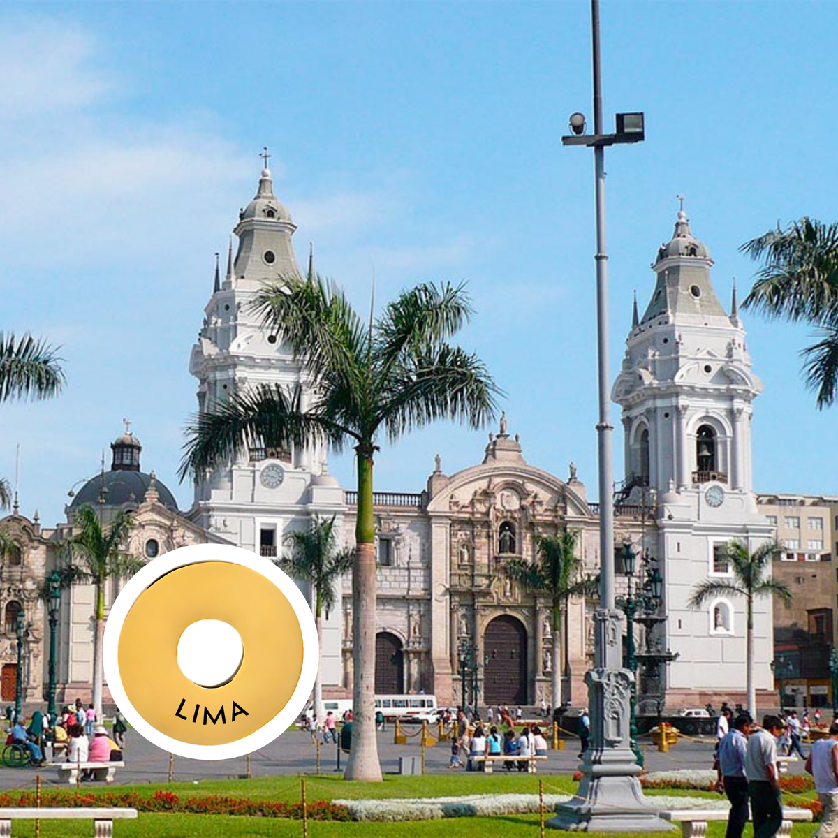 Lima engraved city travel ring
