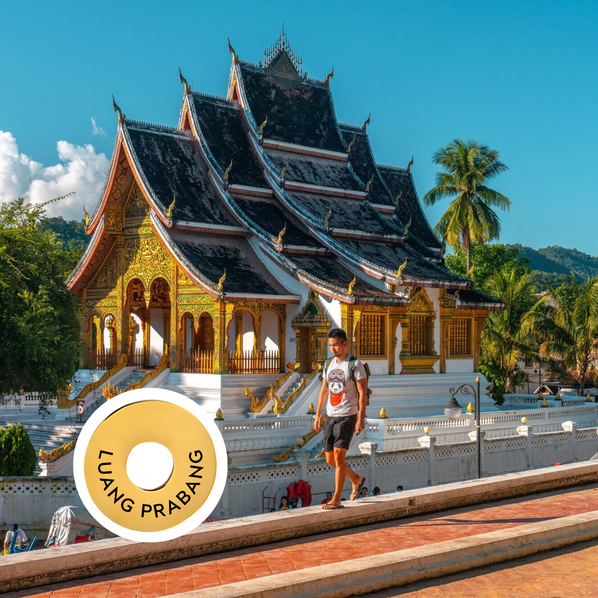 Luang Prabang engraved city travel ring