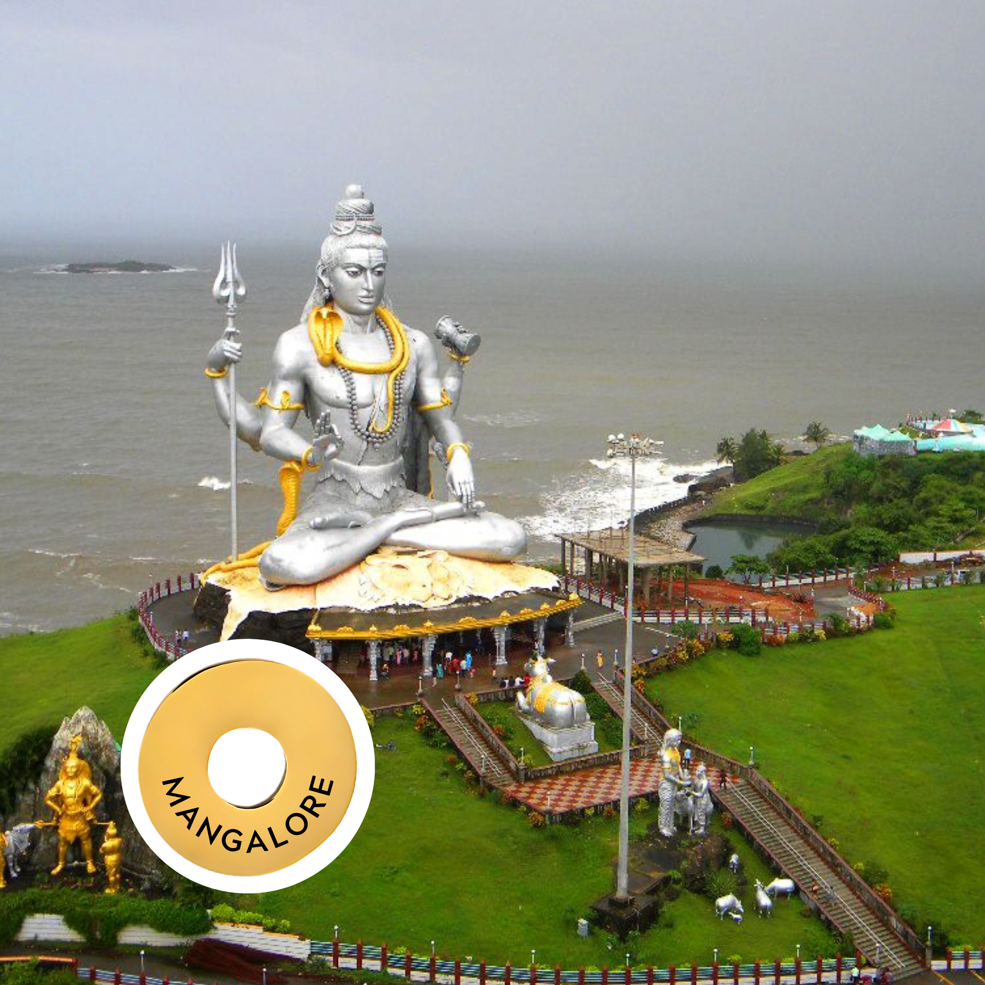 Mangalore engraved city travel ring