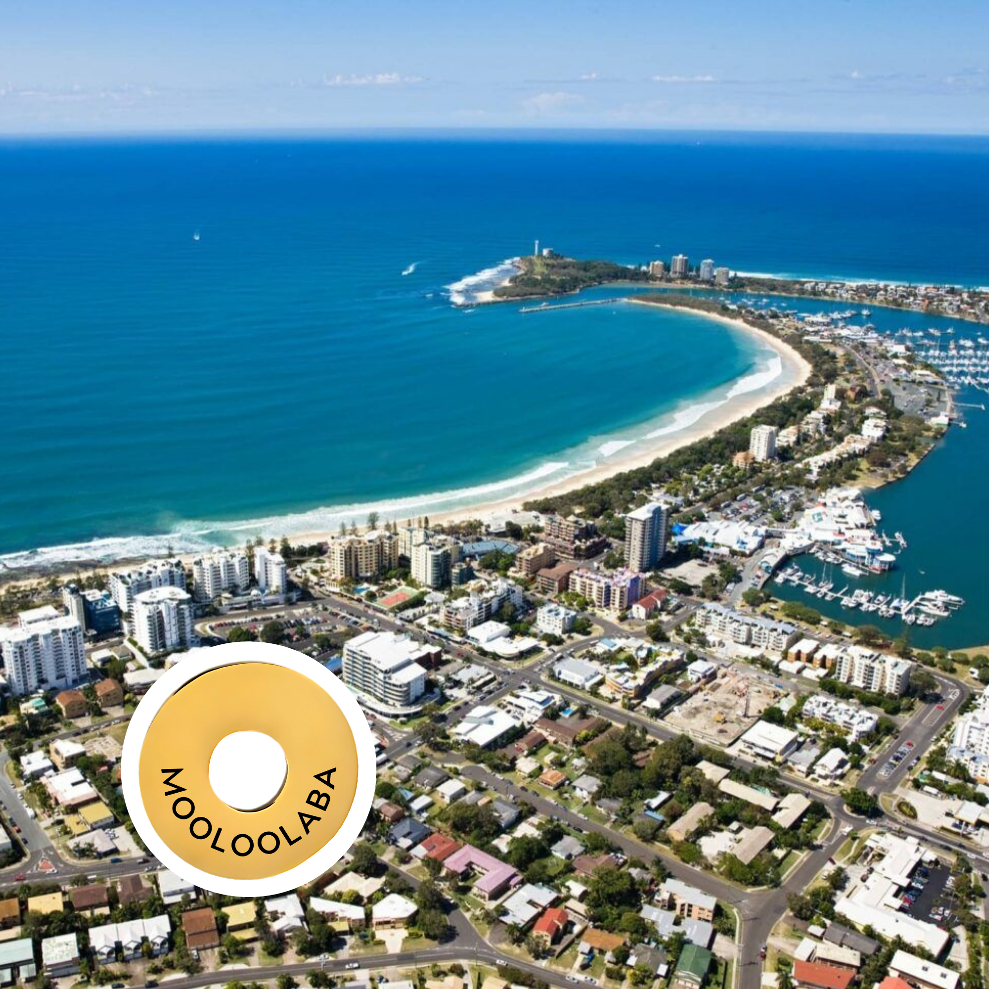 Mooloolaba engraved city travel ring