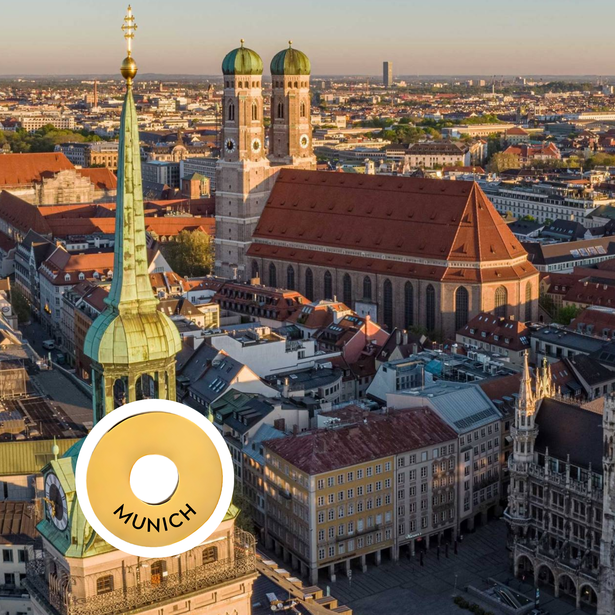 Munich engraved city travel ring