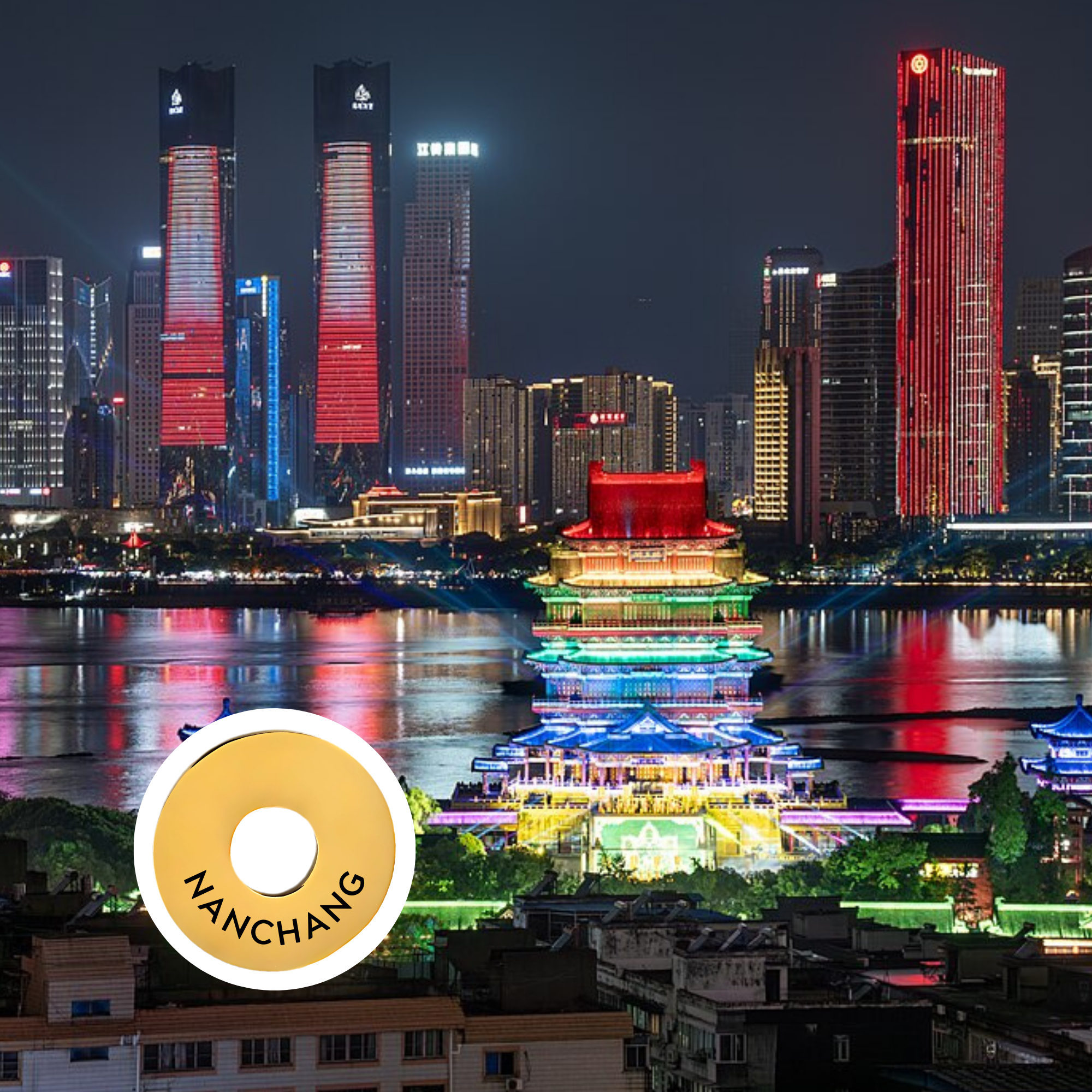 Nanchang engraved city travel ring