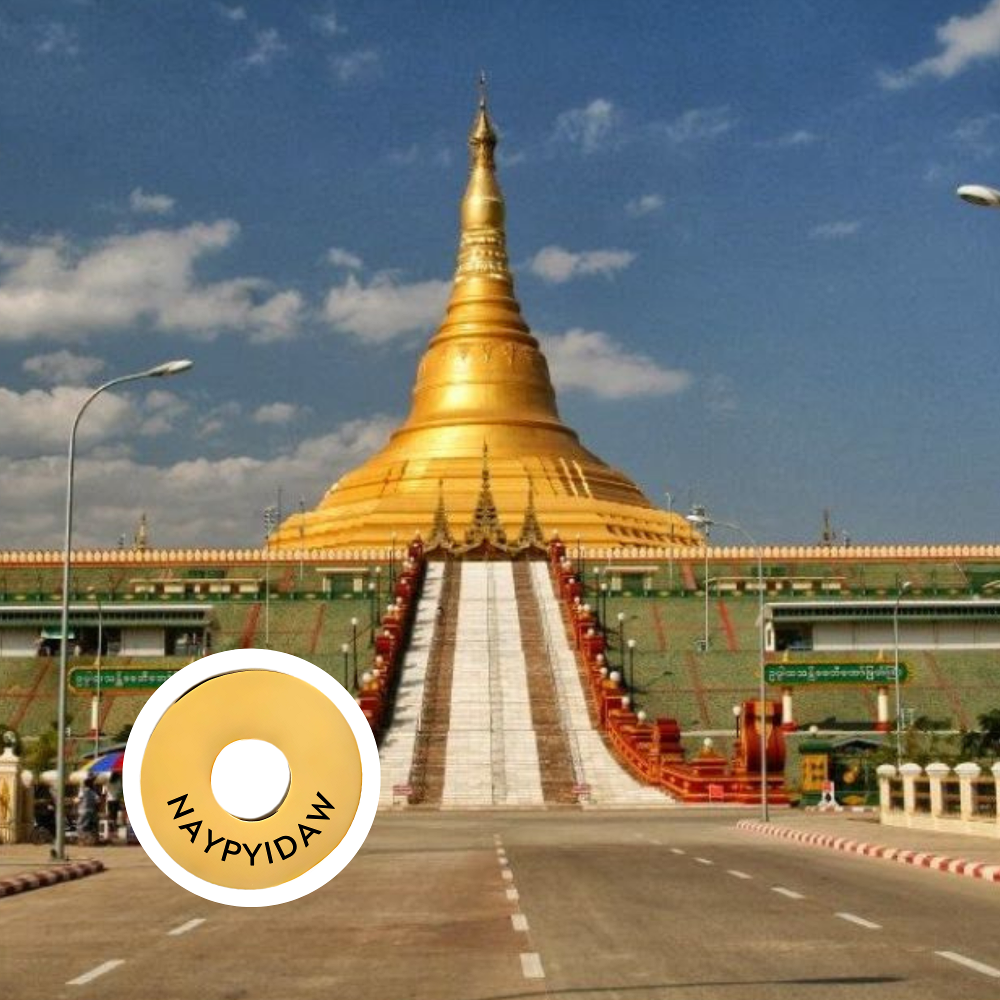 Naypyidaw engraved city travel ring