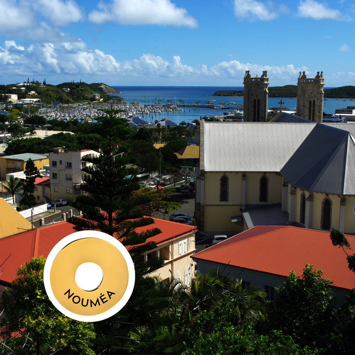 Nouméa engraved city travel ring