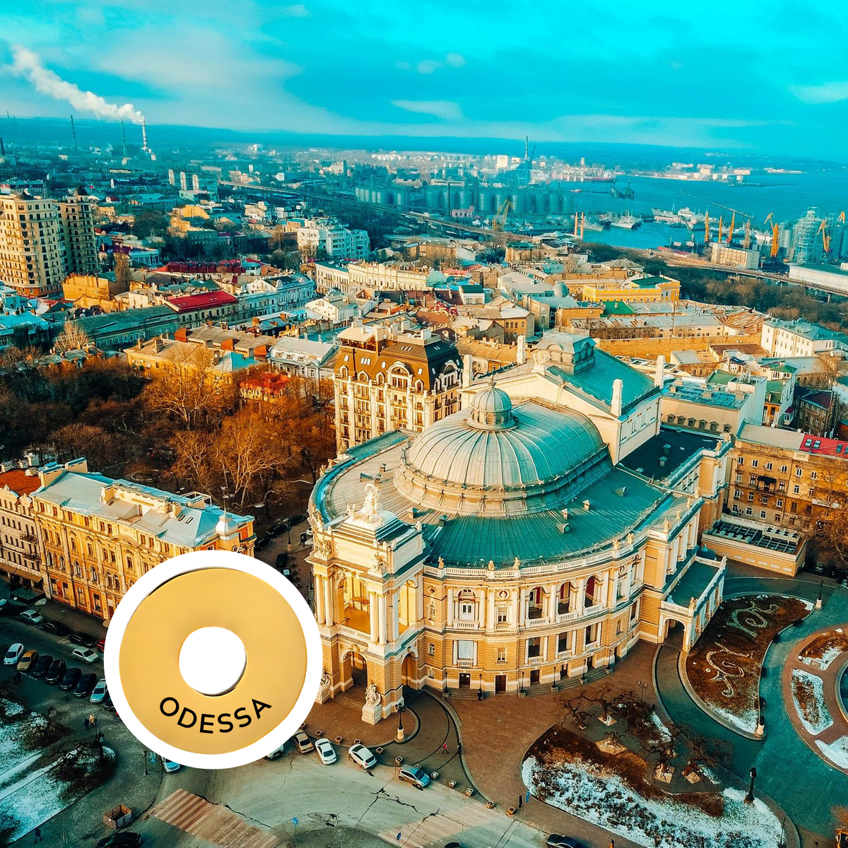 Odessa engraved city travel ring