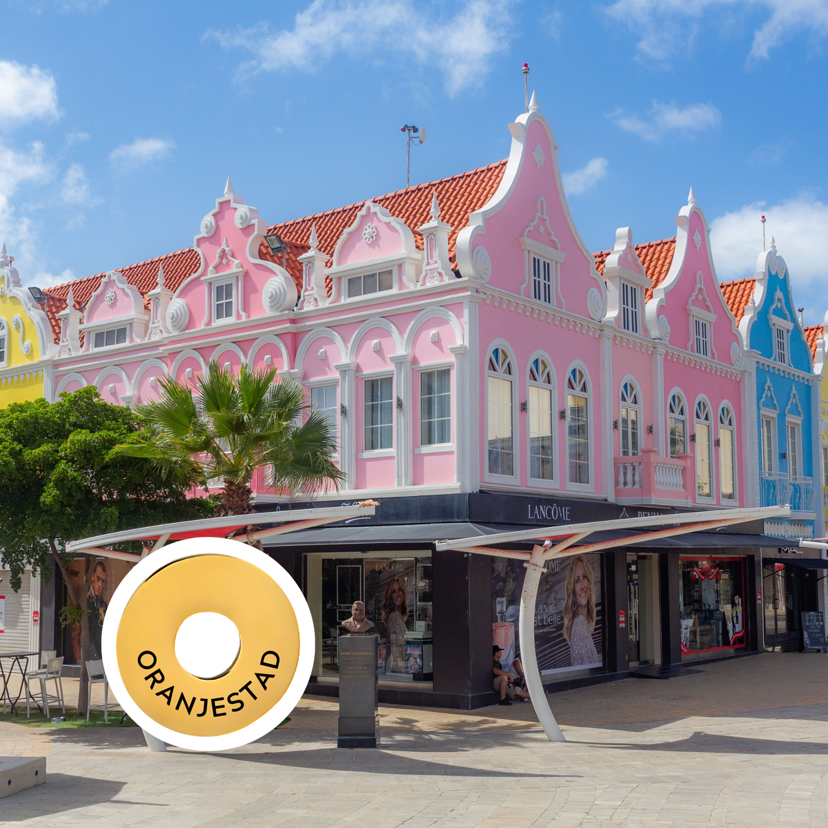 Oranjestad engraved city travel ring