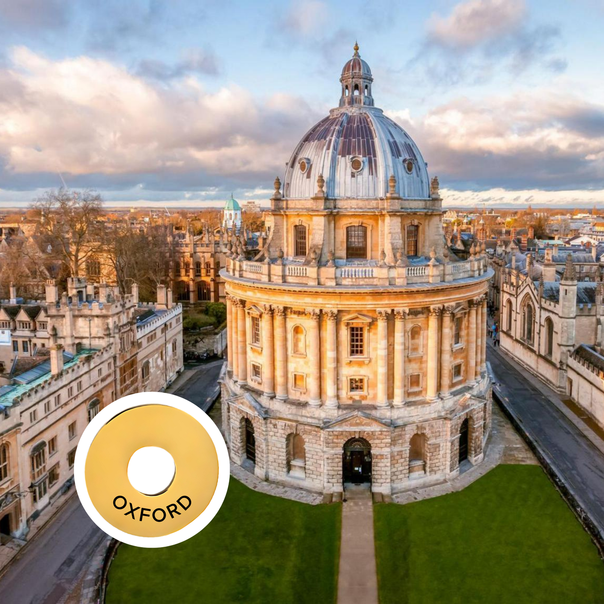 Oxford engraved city travel ring