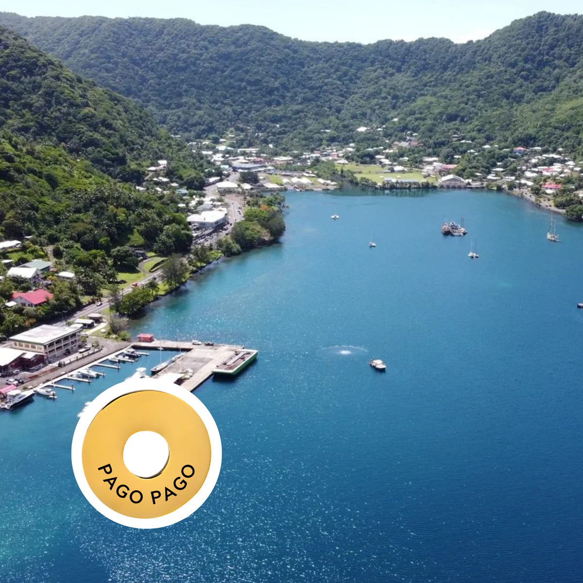 Pago Pago engraved city travel ring