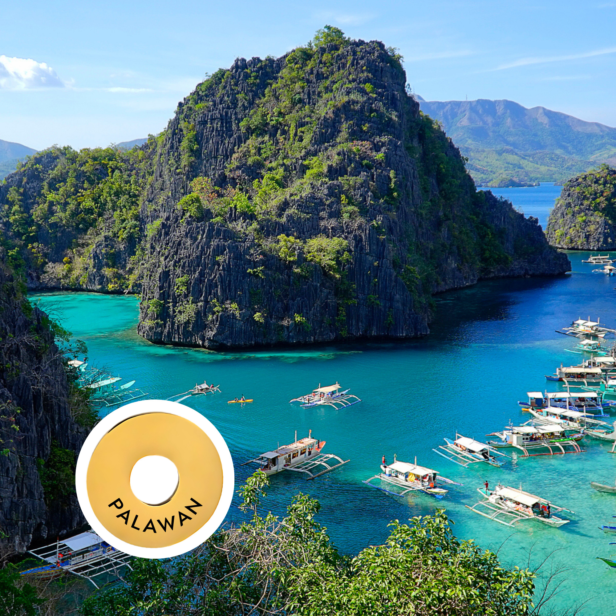 Palawan engraved city travel ring