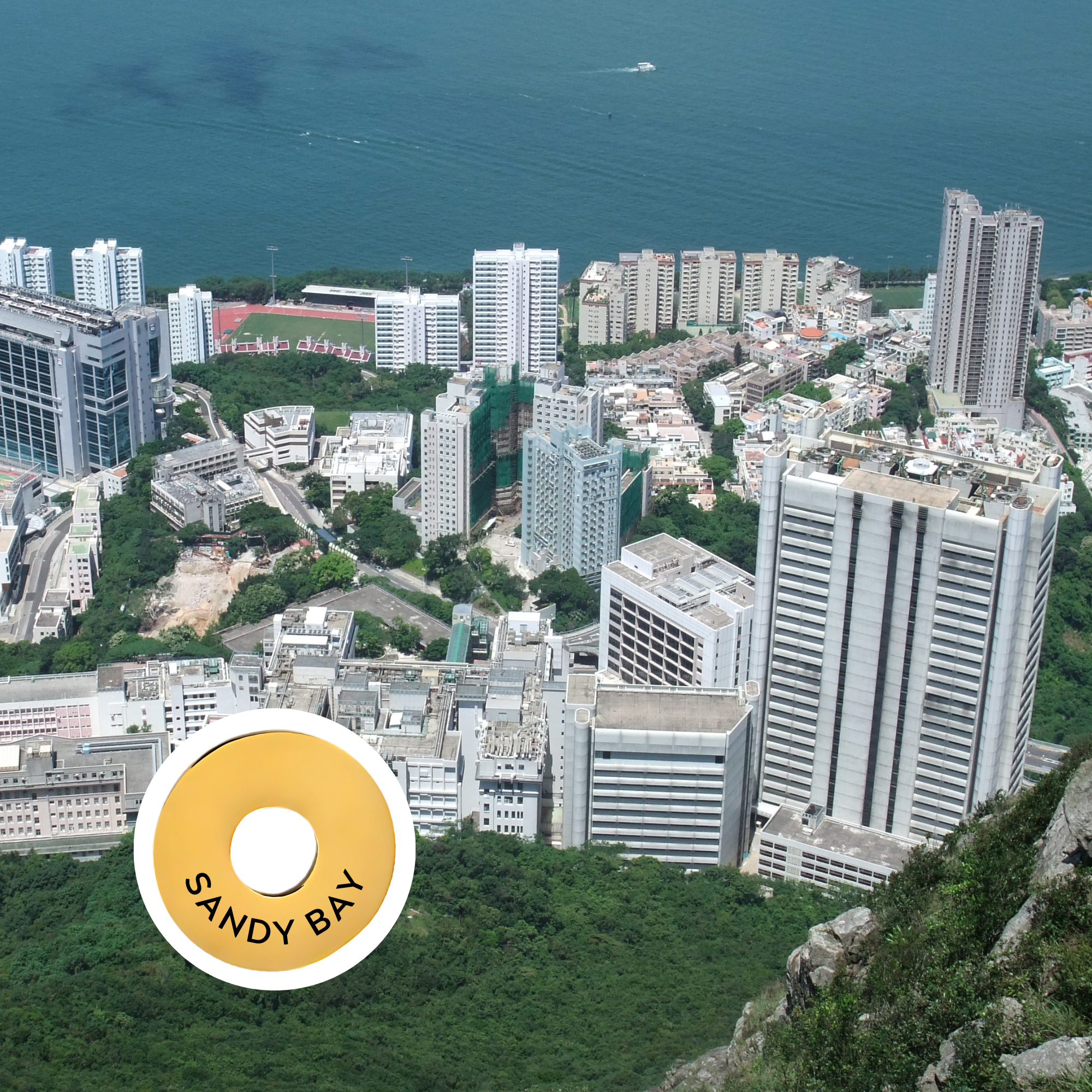 Sandy Bay engraved city travel ring