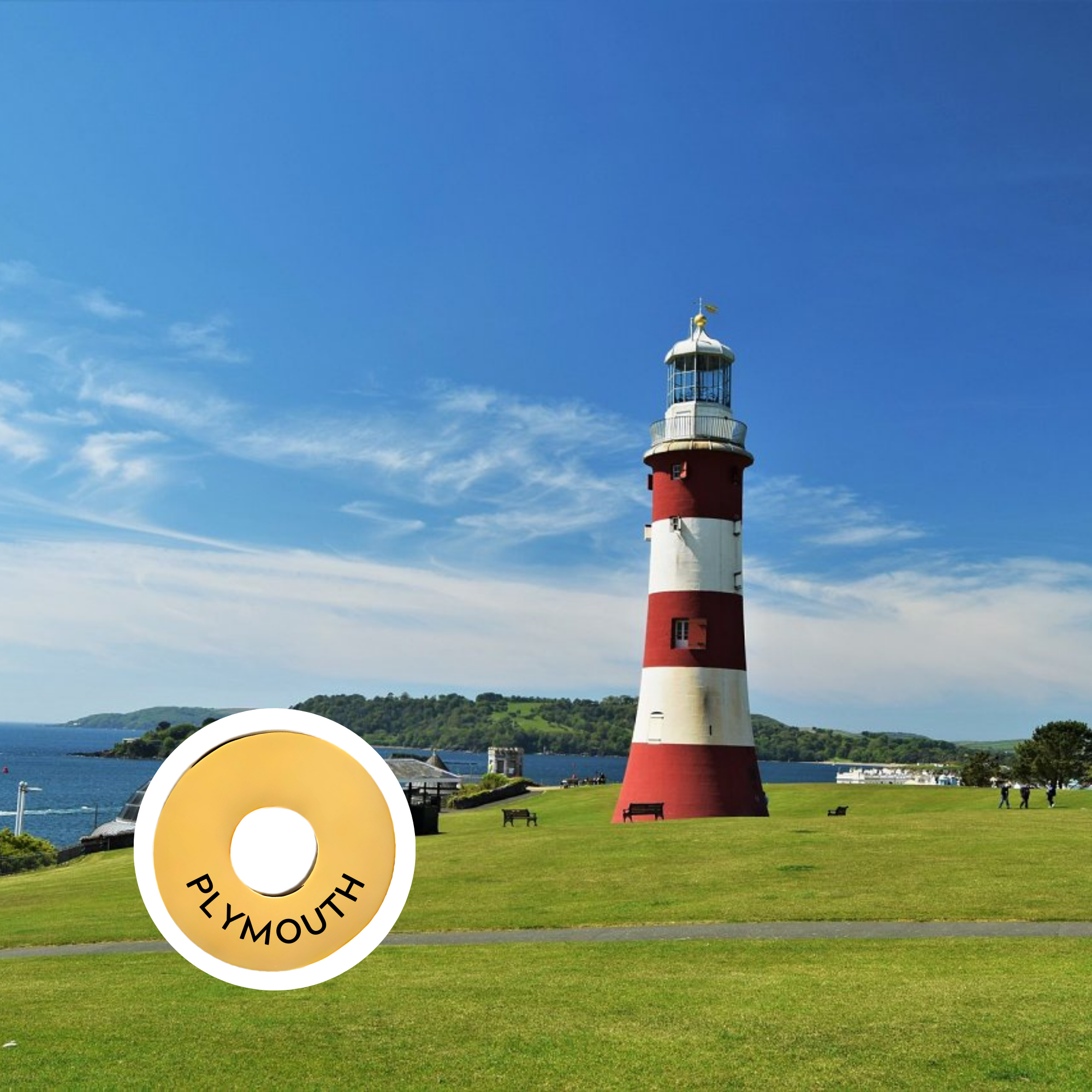 Plymouth engraved city travel ring