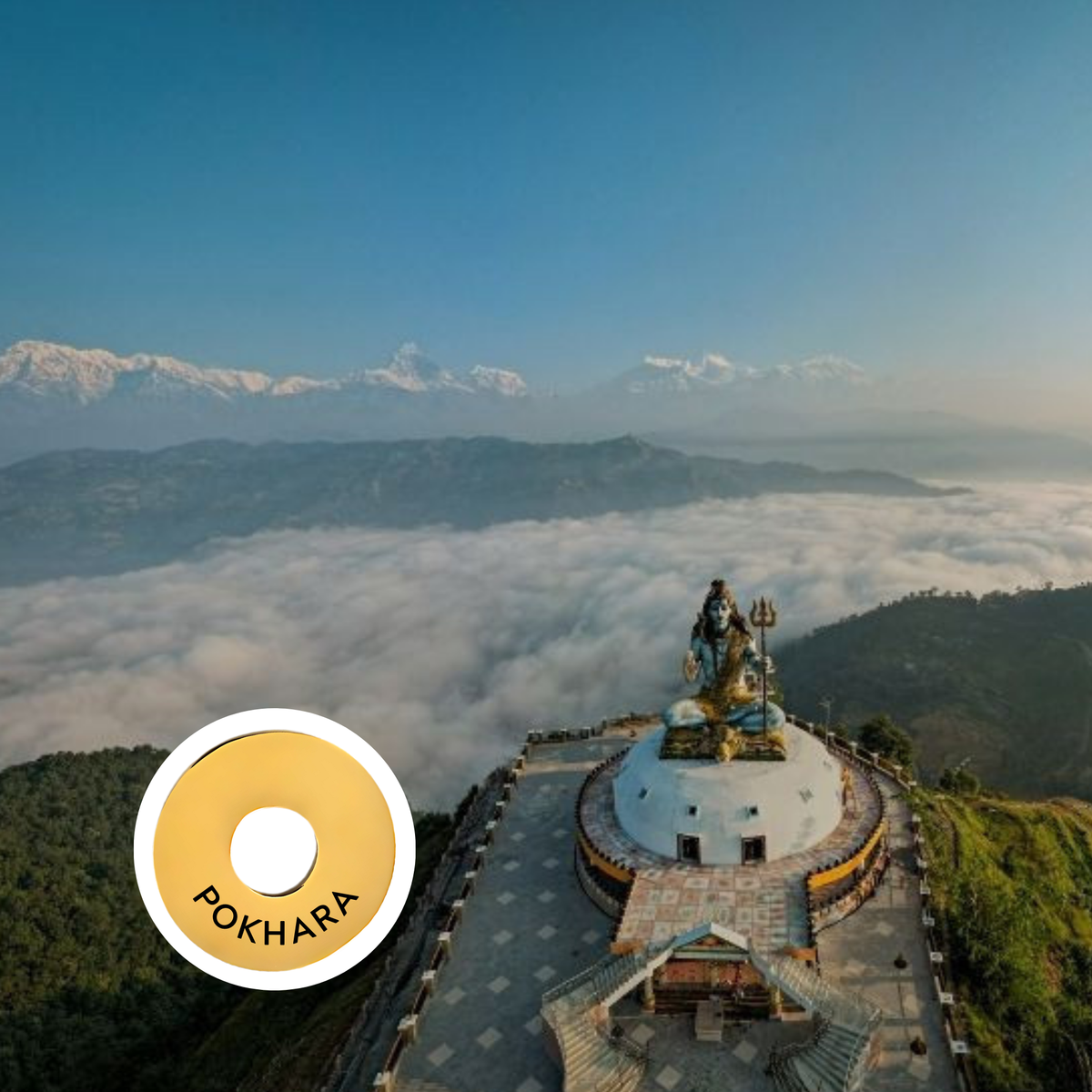 Pokhara engraved city travel ring