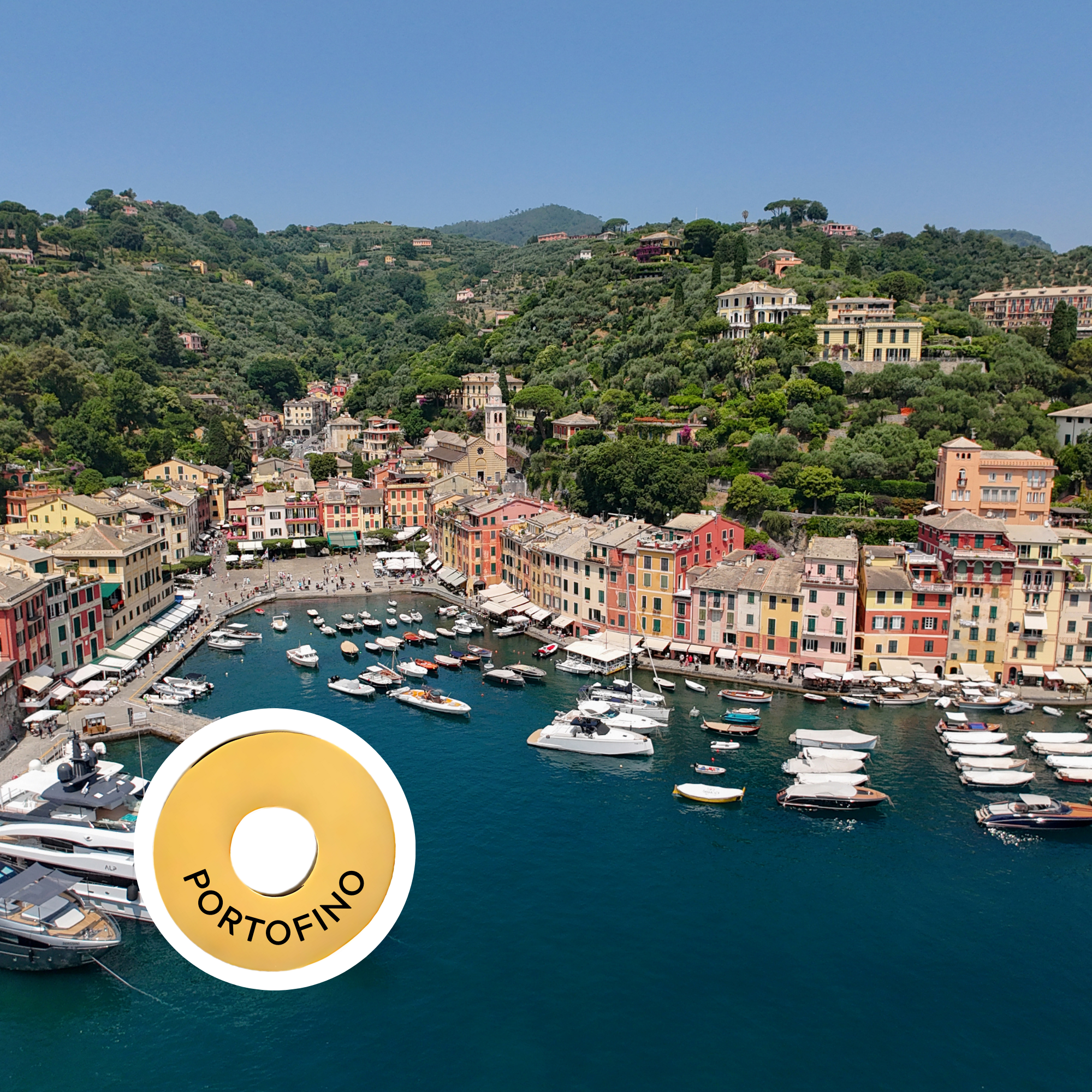 Portofino engraved city travel ring