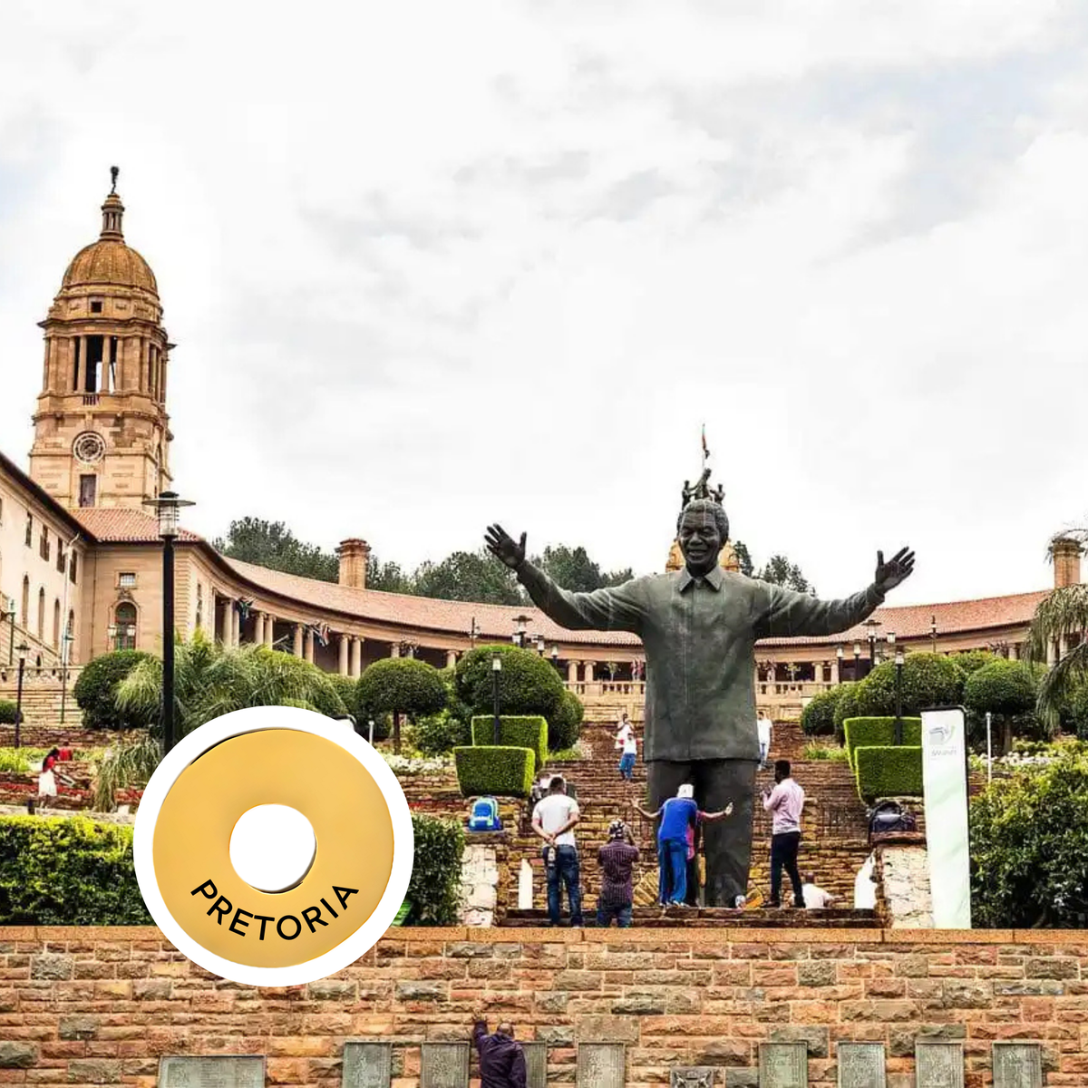 Pretoria engraved city travel ring