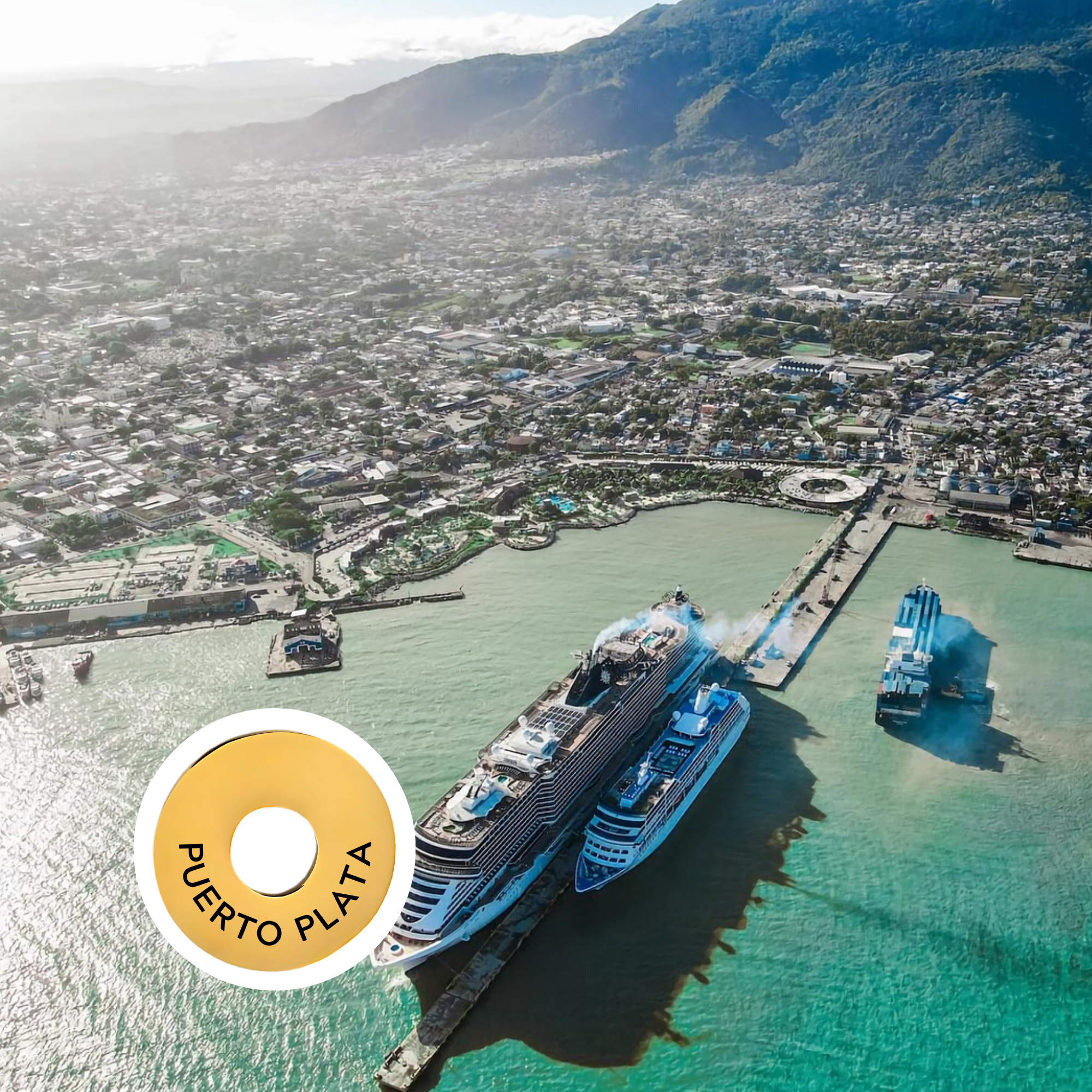 Puerto Plata engraved city travel ring
