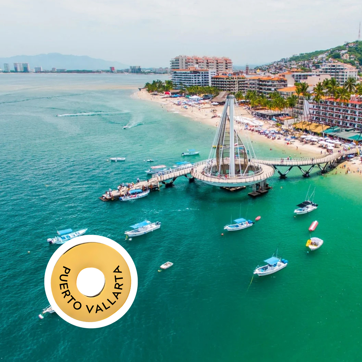 Puerto Vallarta engraved city travel ring