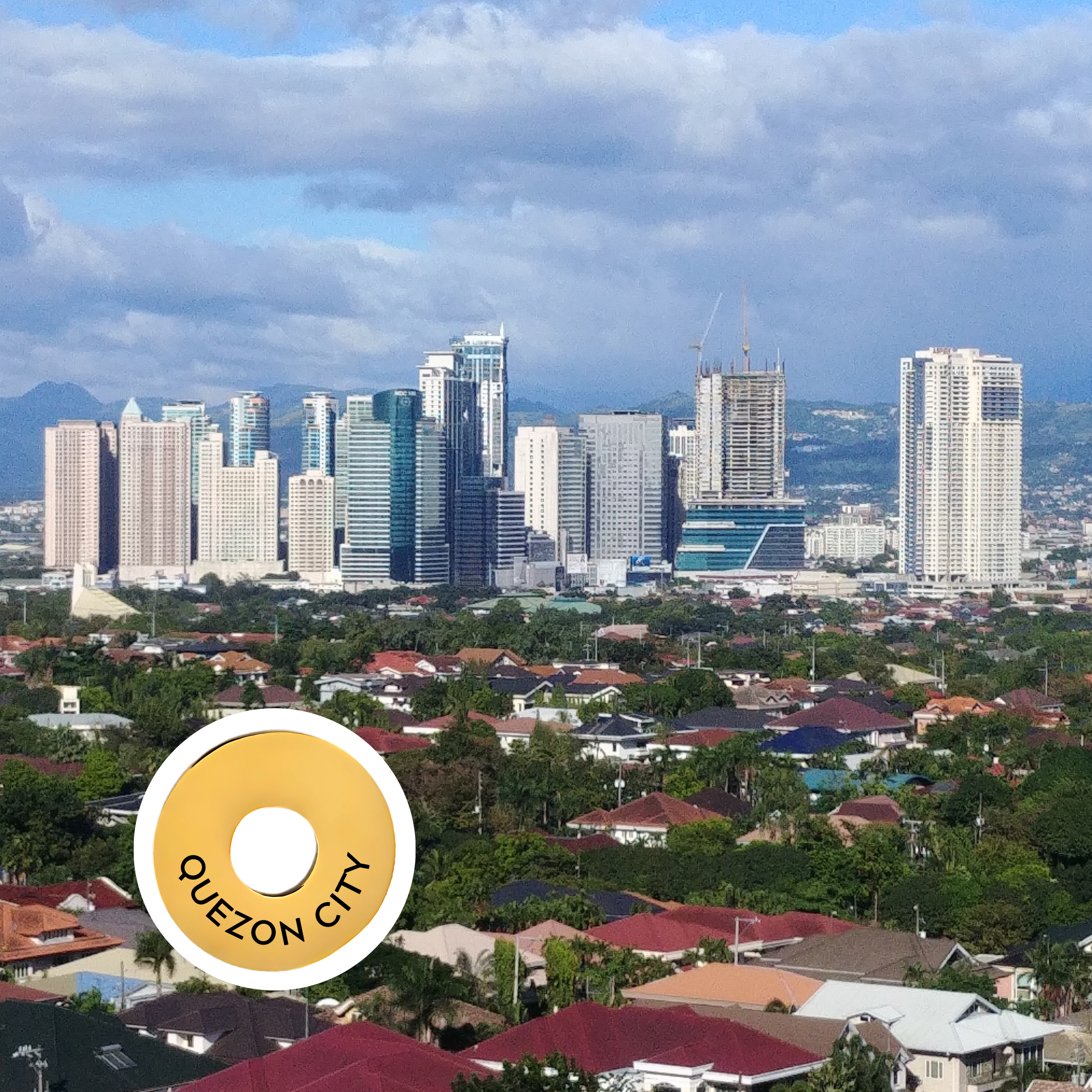 Quezon City engraved city travel ring