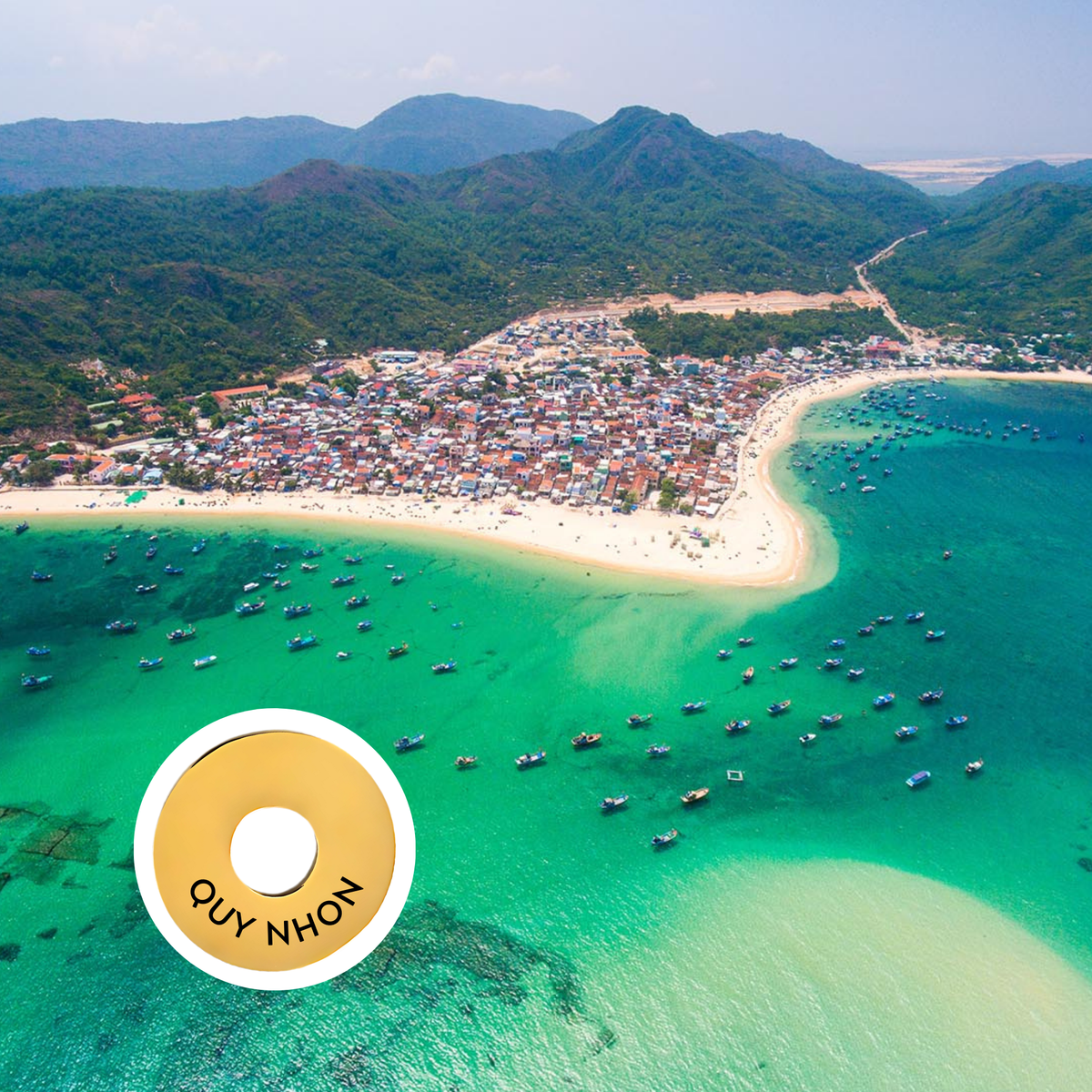 Quy Nhon engraved city travel ring