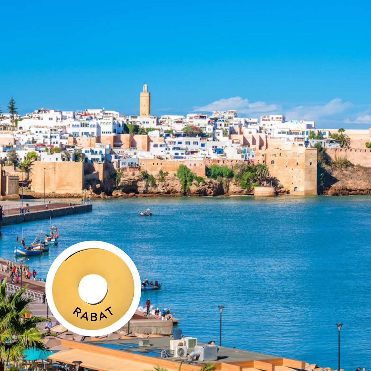 Rabat engraved city travel ring