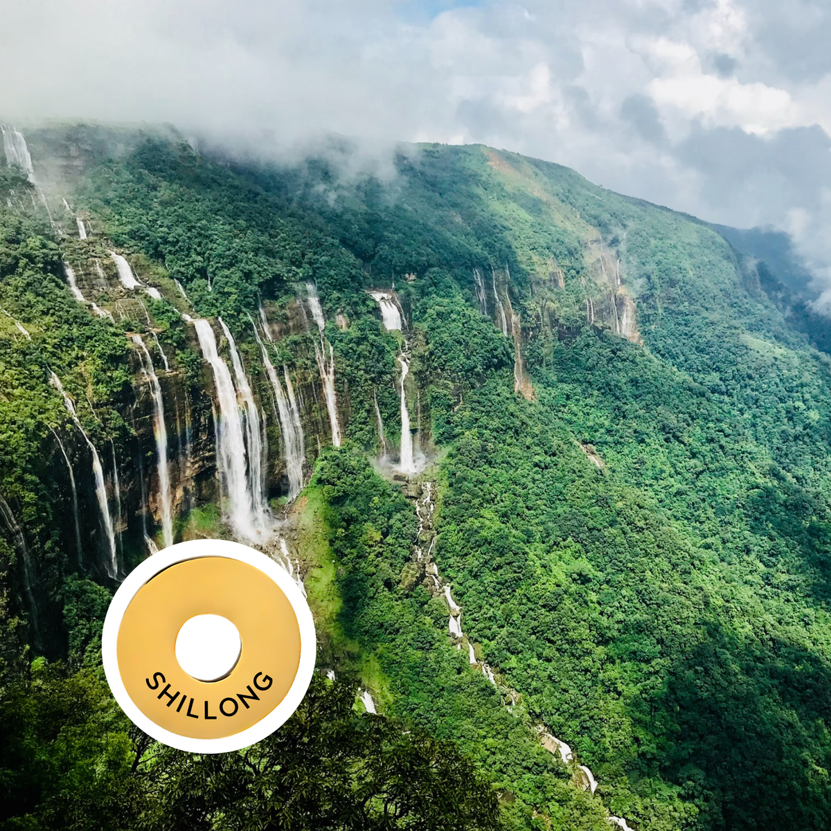 Shillong engraved city travel ring