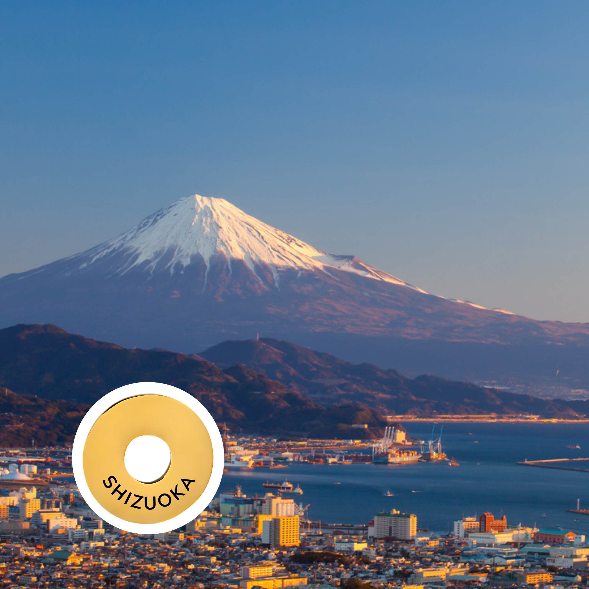 Shizuoka engraved city travel ring