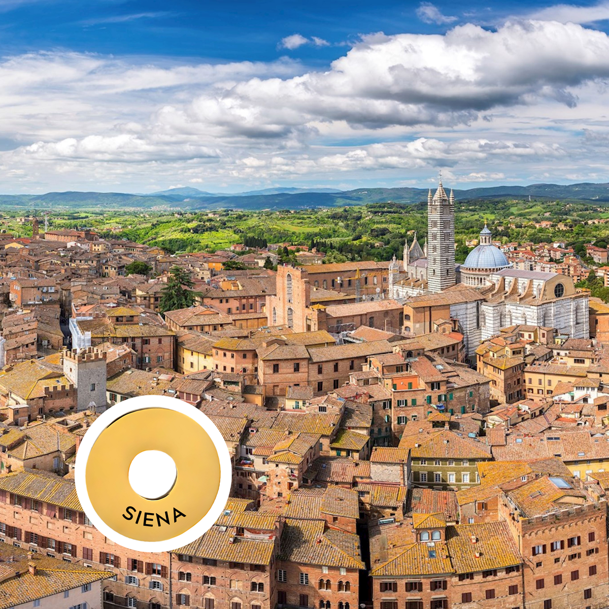 Siena engraved city travel ring