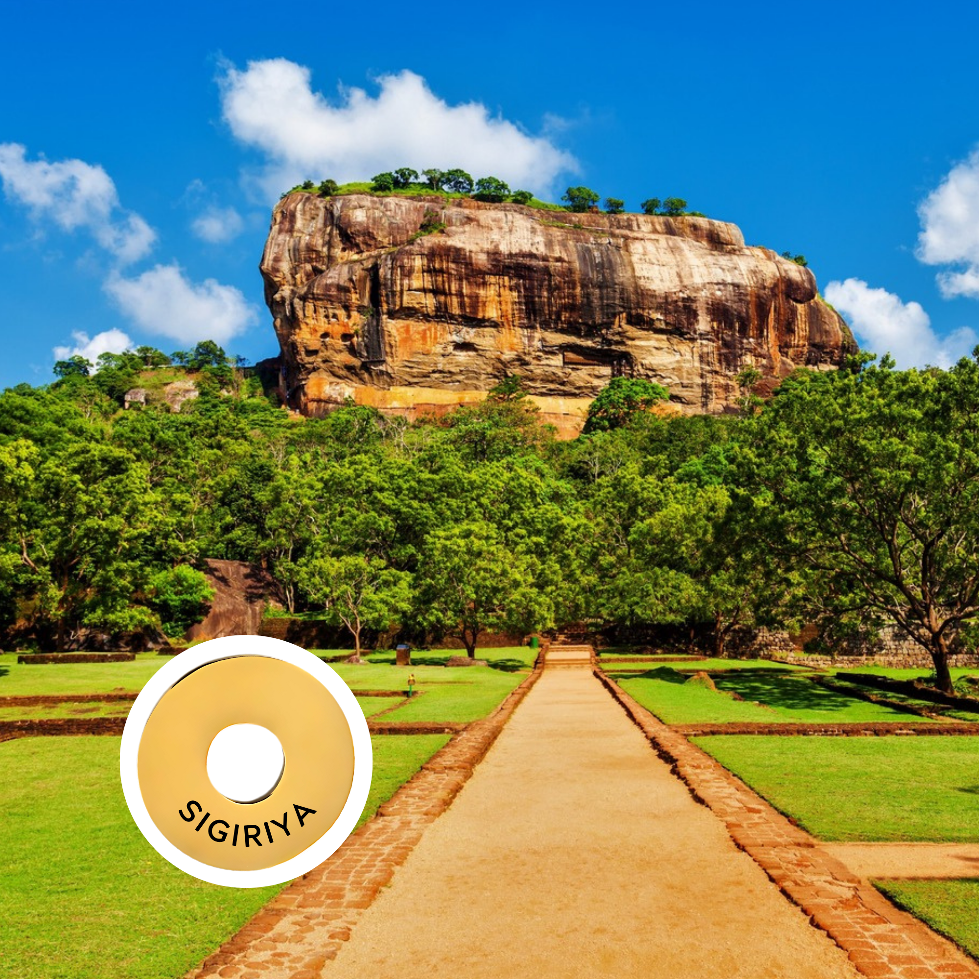 Sigiriya engraved city travel ring