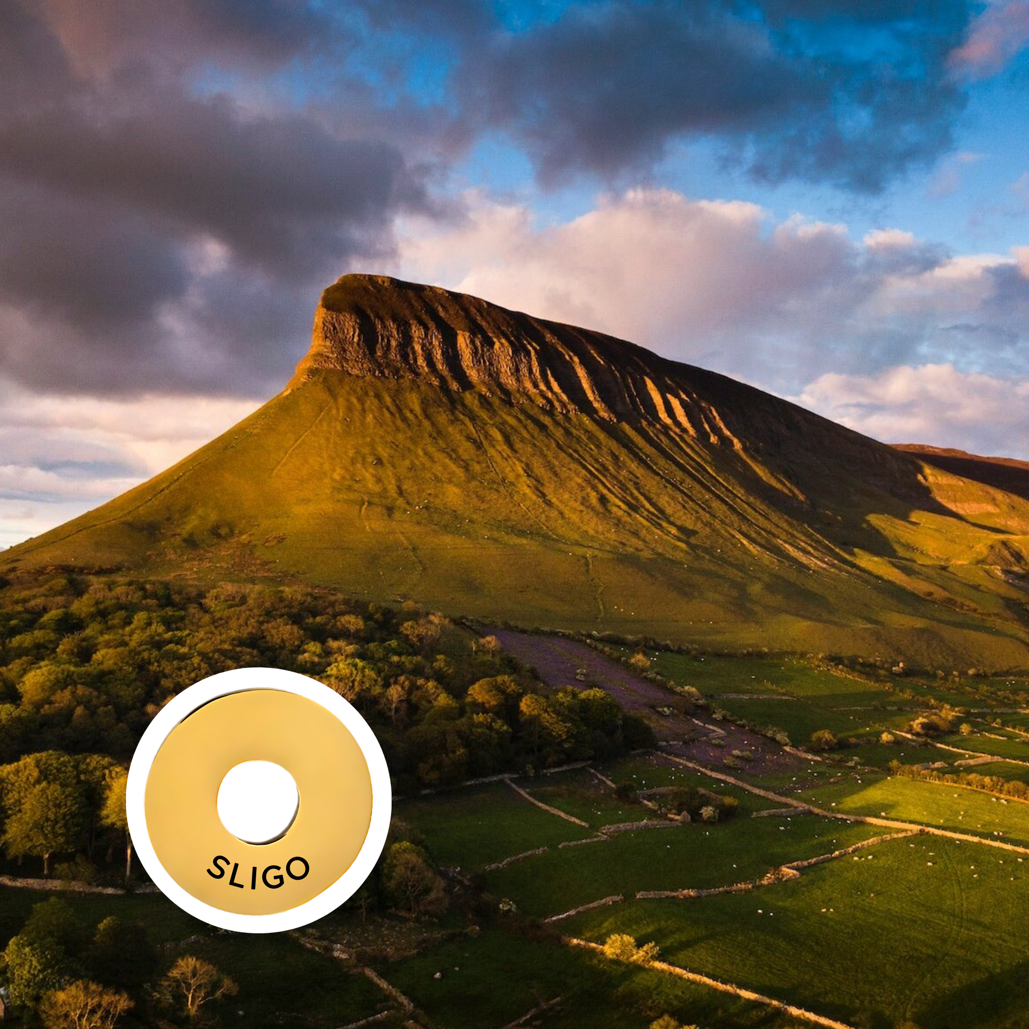 Sligo engraved city travel ring