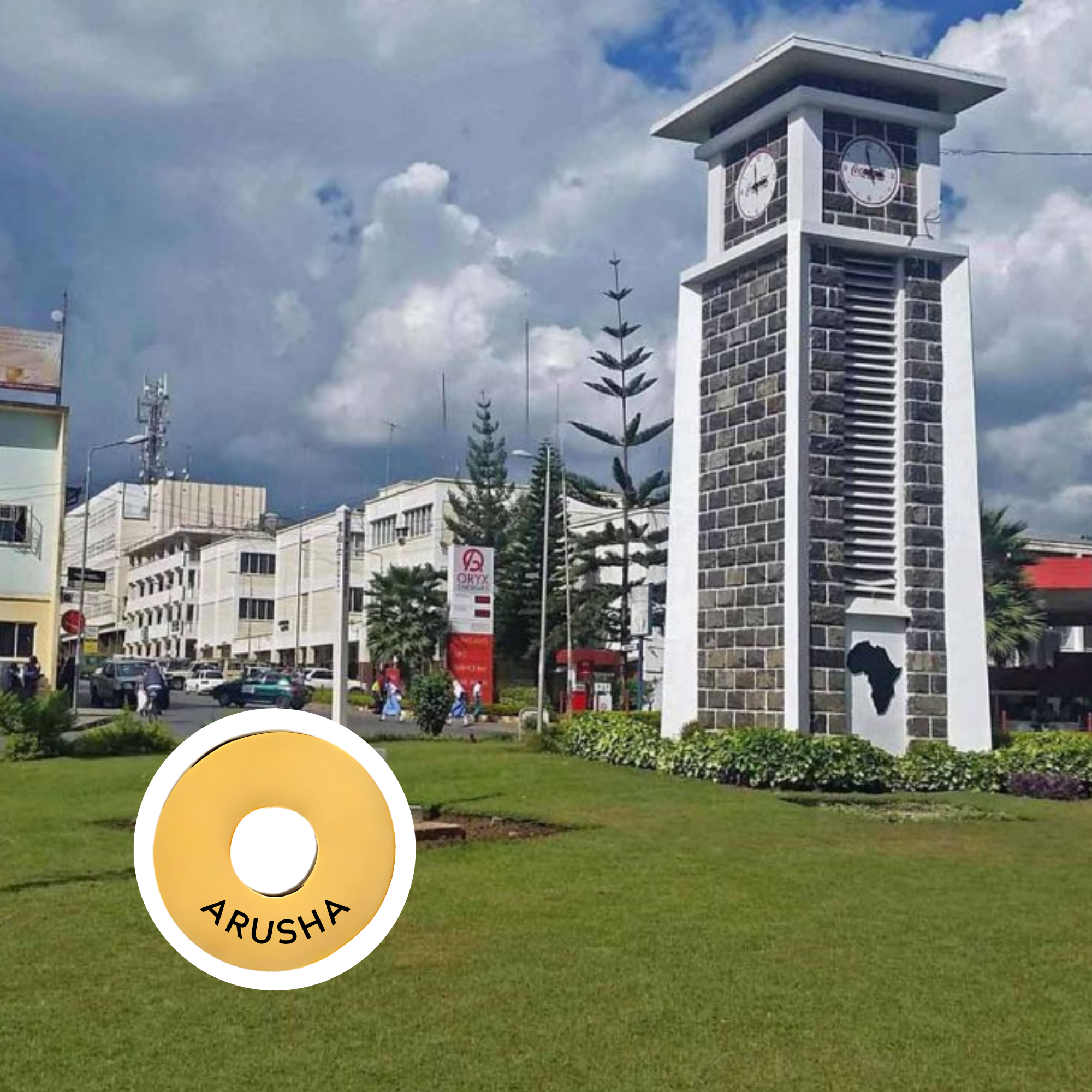 Arusha engraved city travel ring