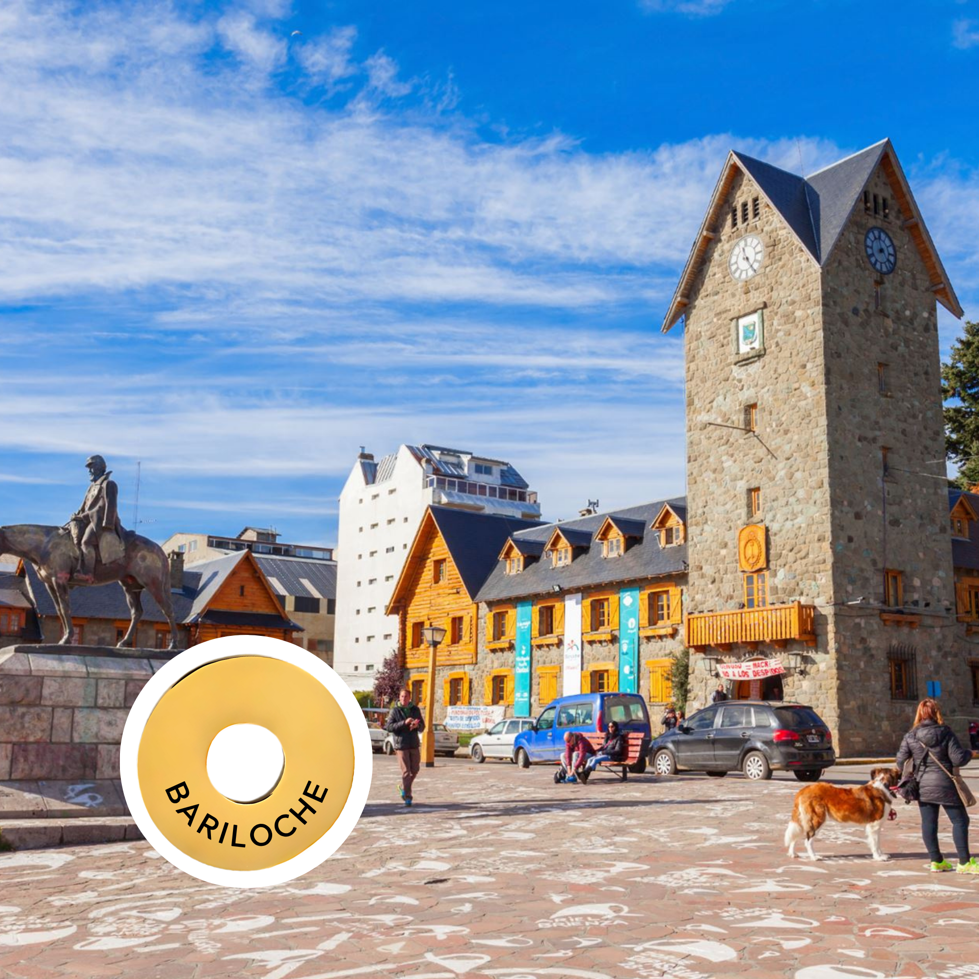Bariloche engraved city travel ring
