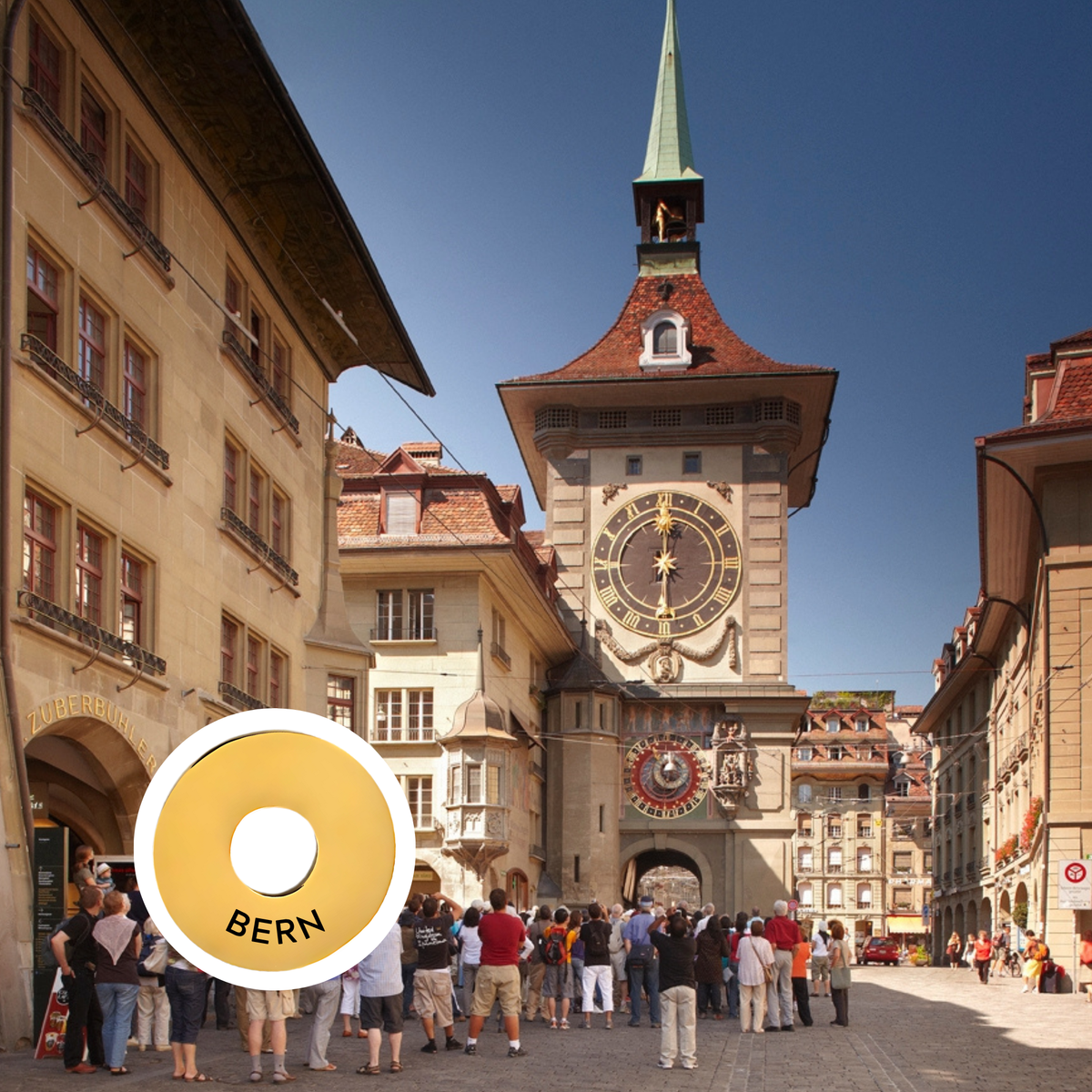 Bern engraved city travel ring