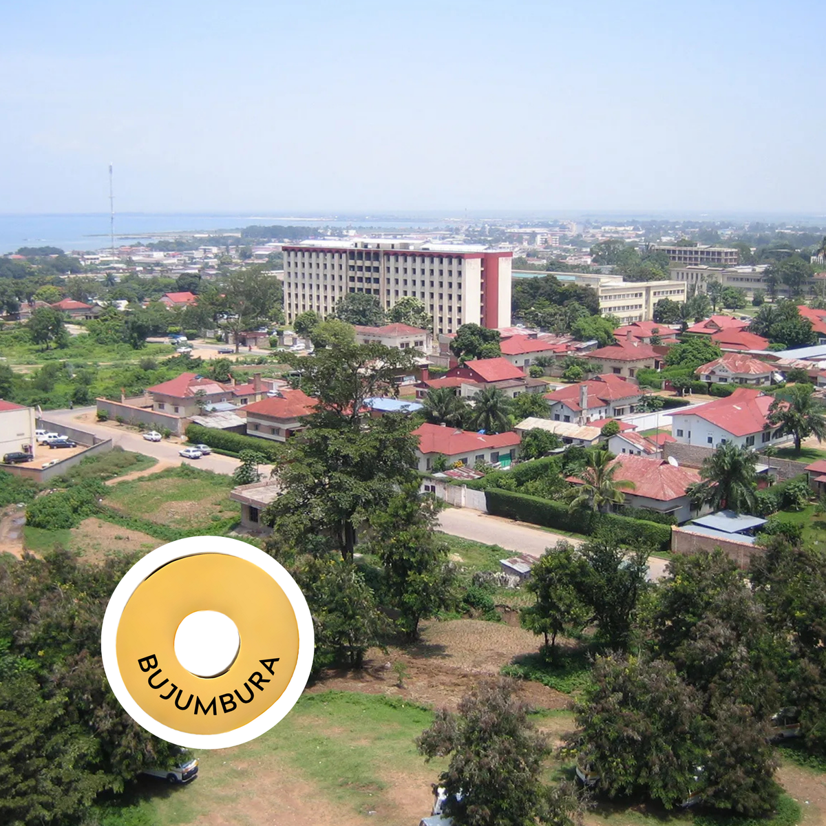 Bujumbura engraved city travel ring