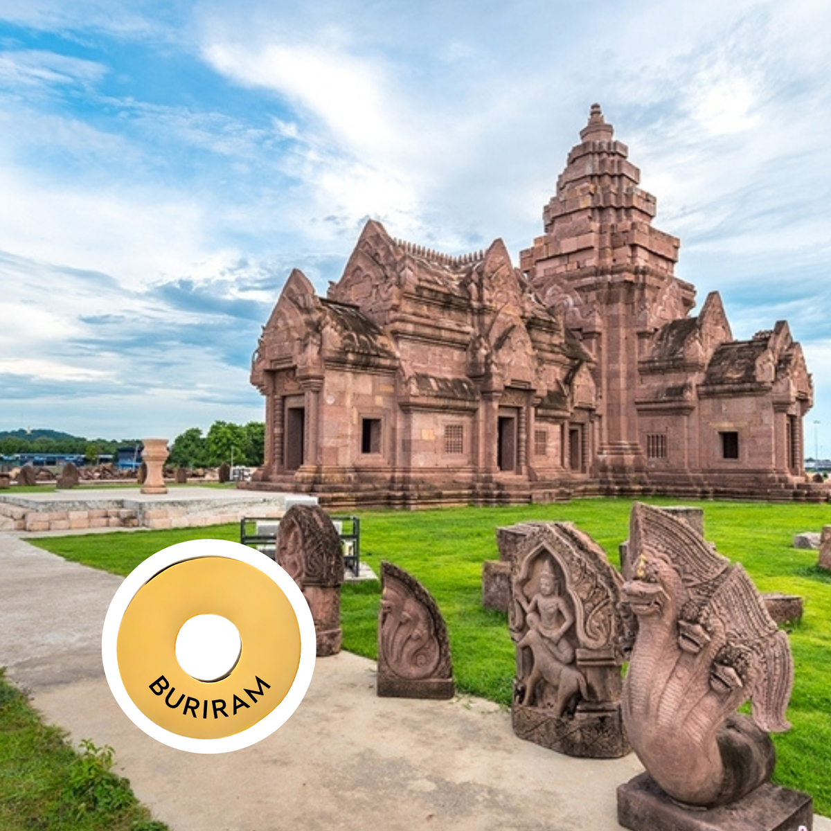 Buriram engraved city travel ring