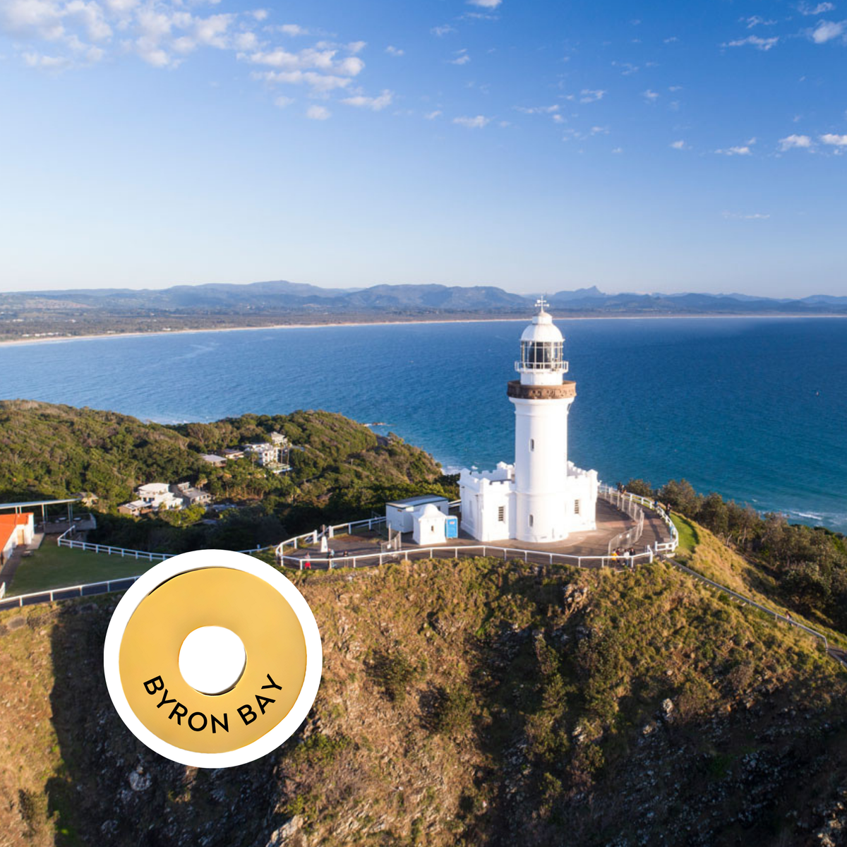 Byron Bay engraved city travel ring