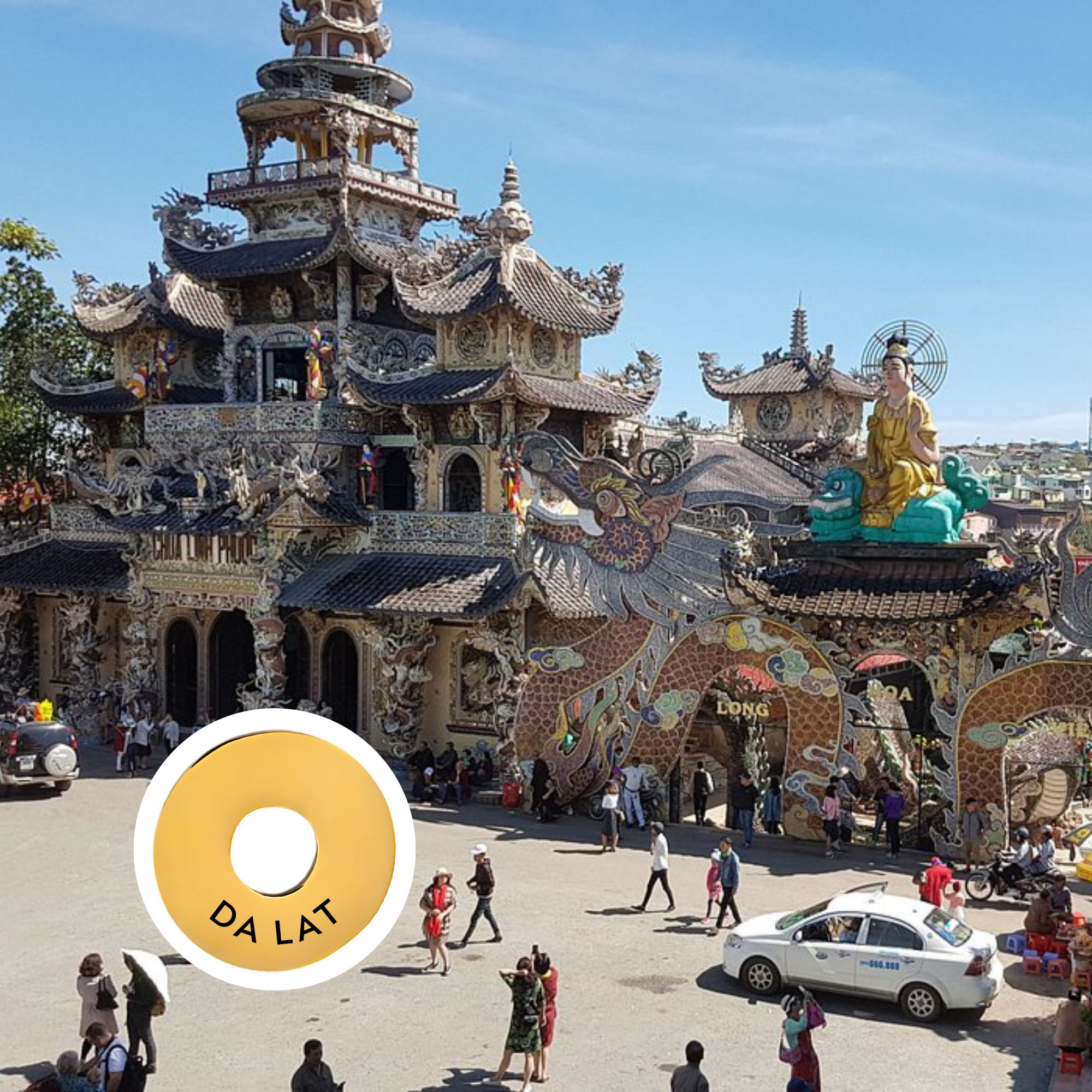 Da Lat engraved city travel ring
