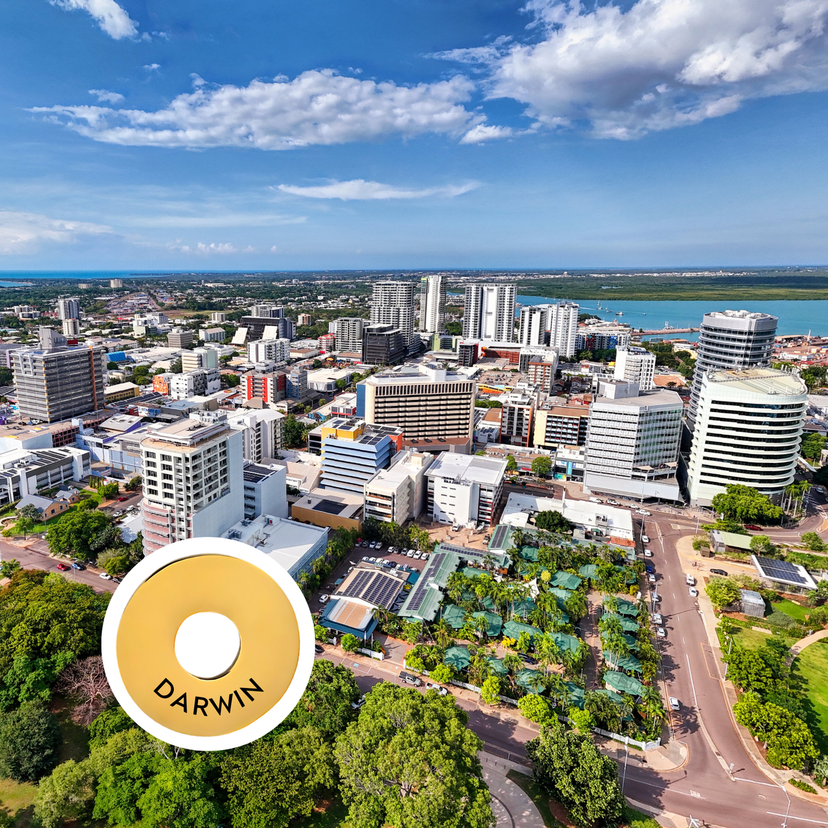 Darwin engraved city travel ring