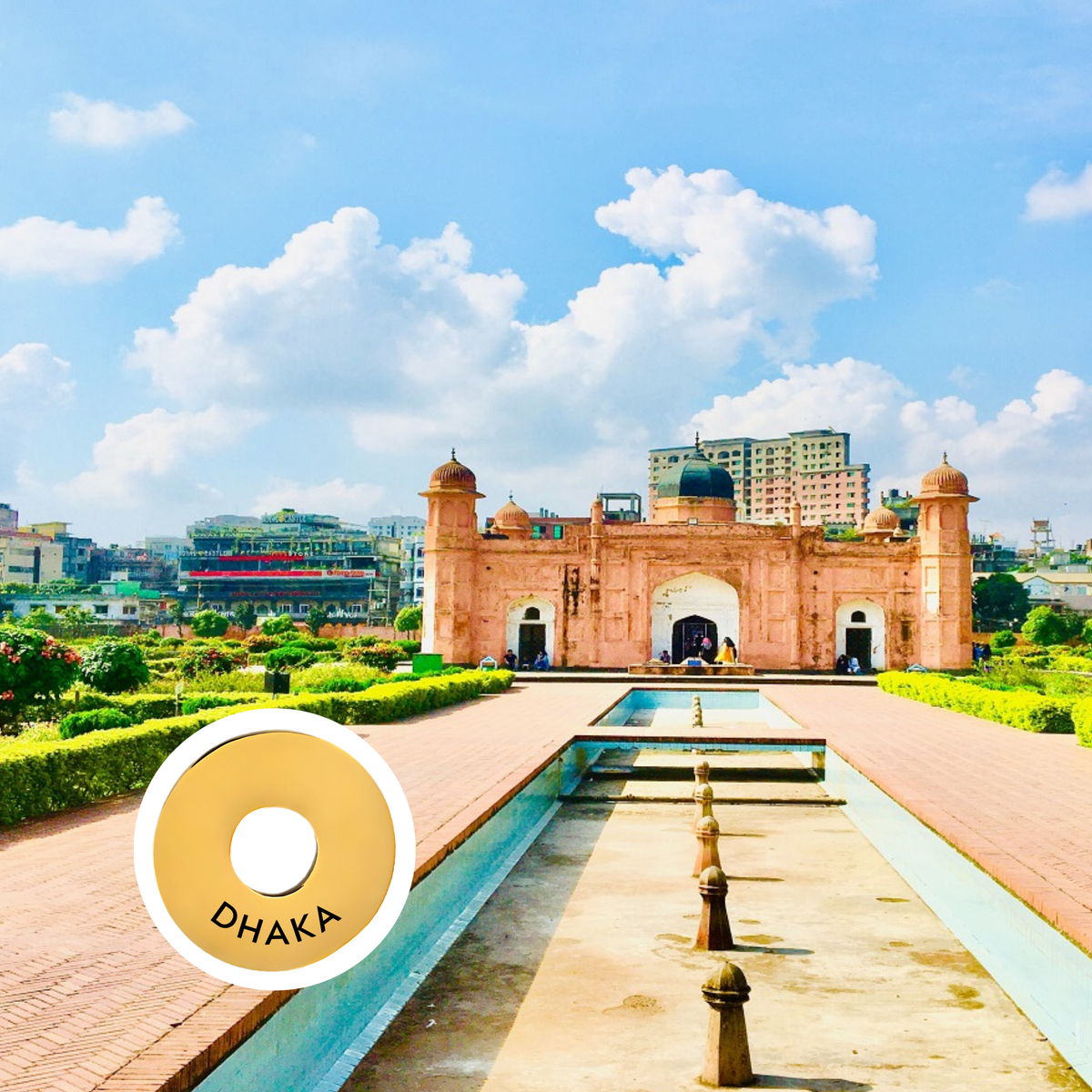 Dhaka engraved city travel ring