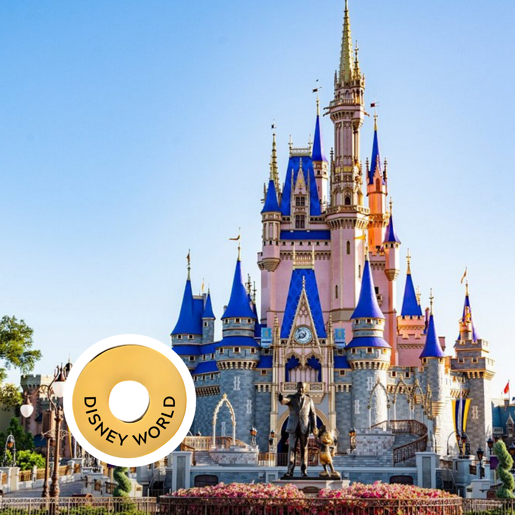Disney World engraved city travel ring